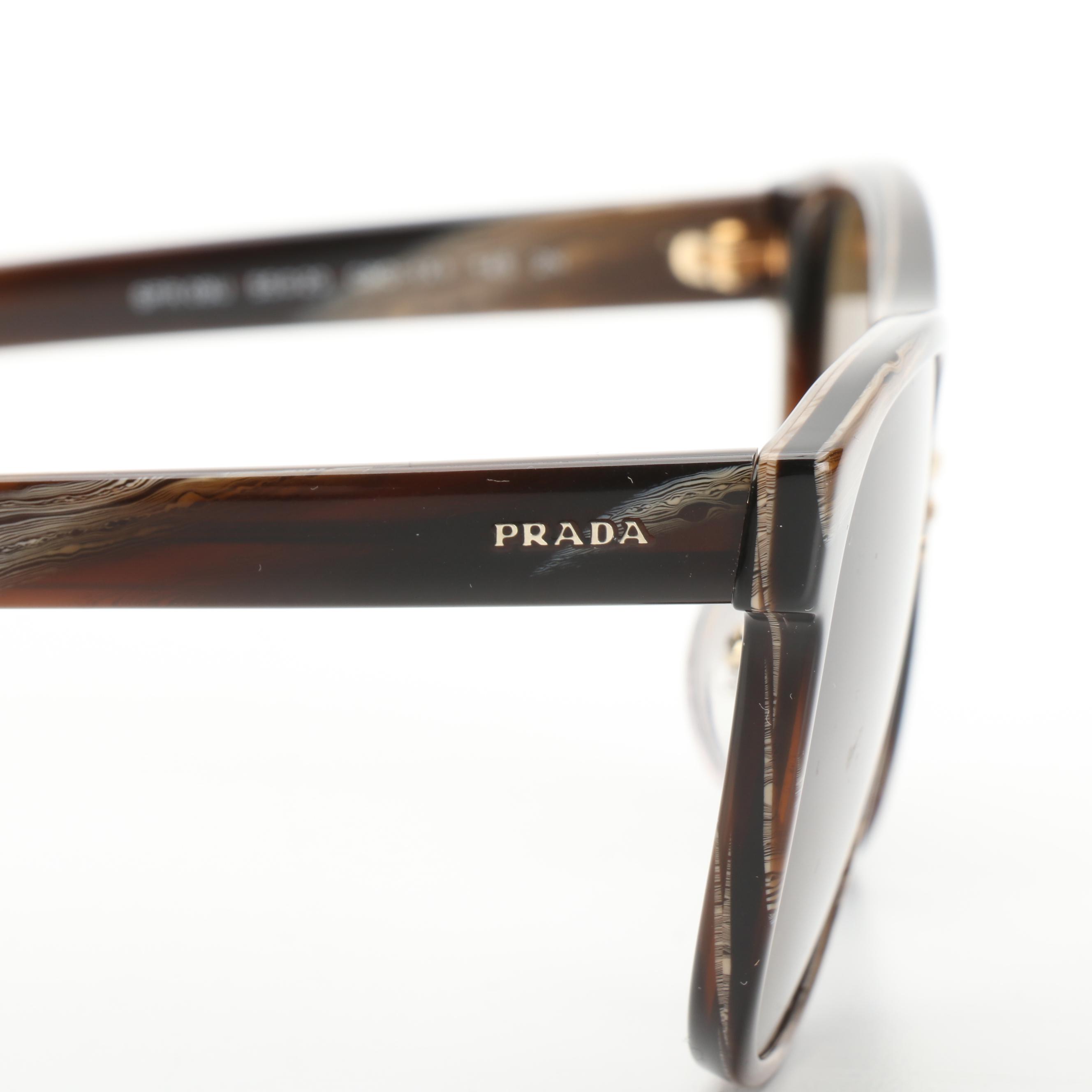 Prada SPR09U Sunglasses with Gradient Lenses and Includes Case