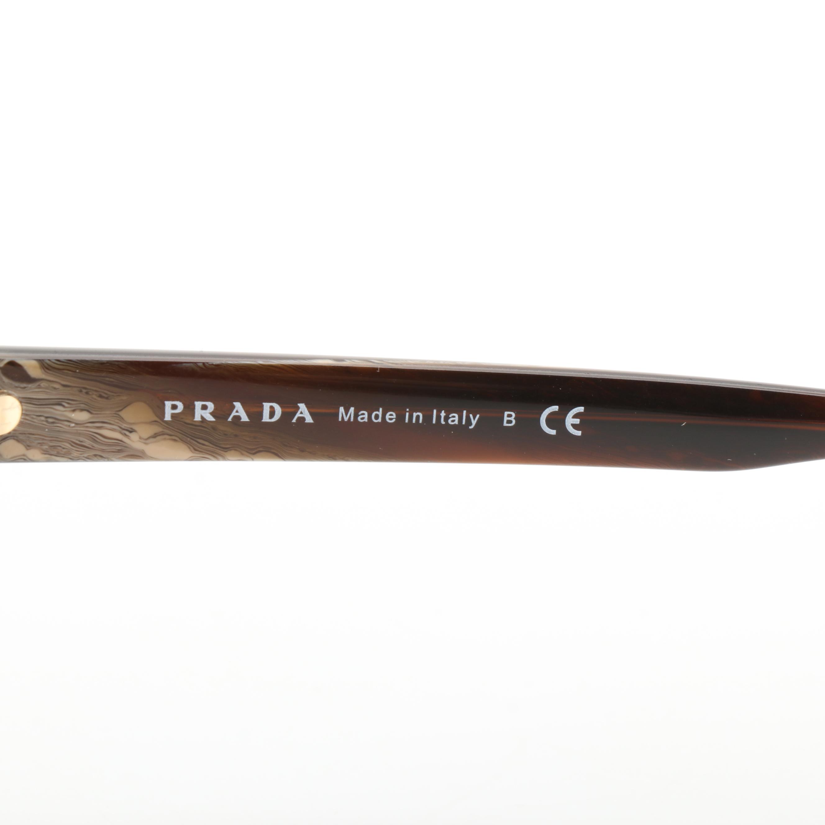 Prada SPR09U Sunglasses with Gradient Lenses and Includes Case