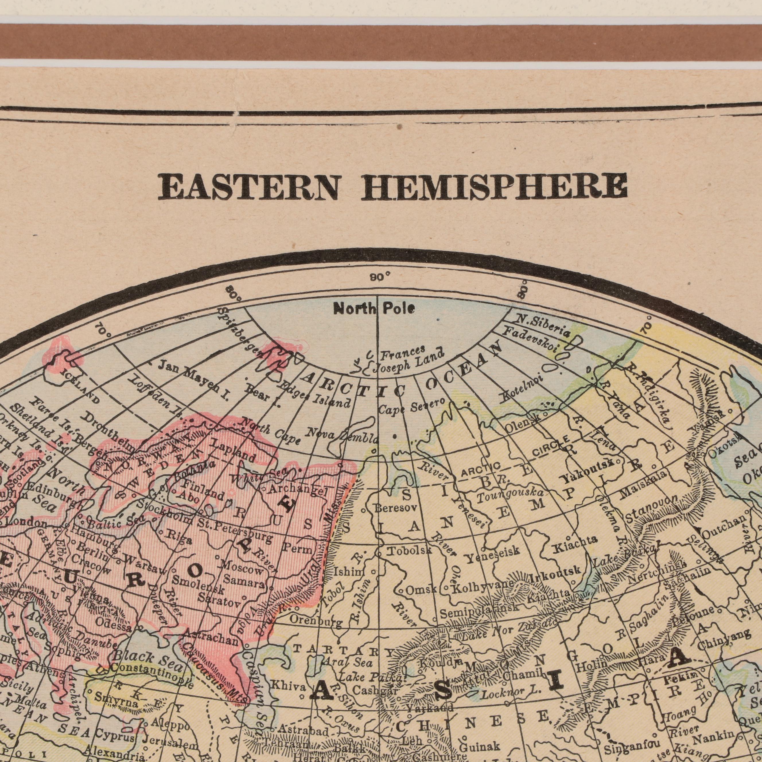 Mast, Crowell & Kirkpatrick Map "Eastern Hemisphere," Circa 1890