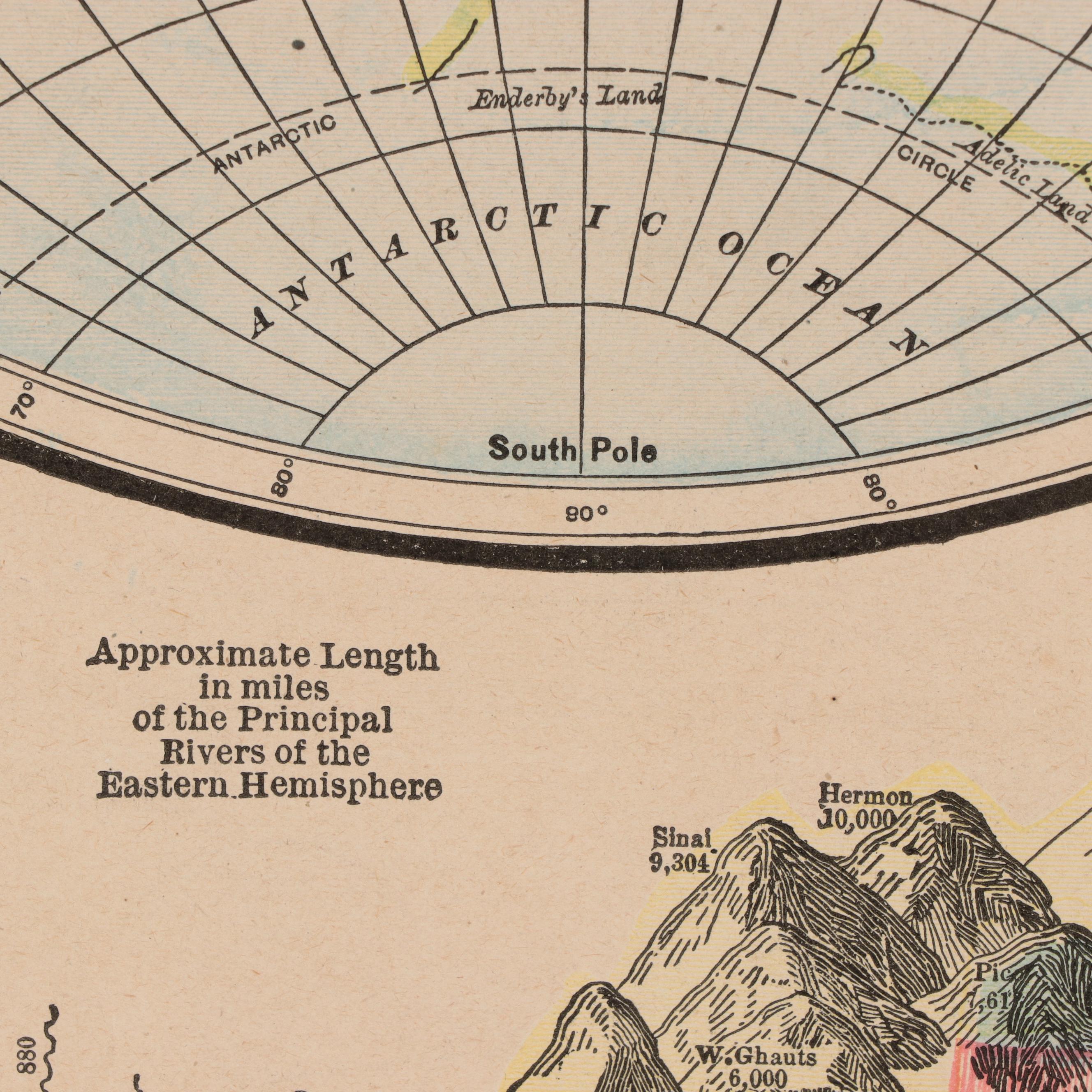 Mast, Crowell & Kirkpatrick Map "Eastern Hemisphere," Circa 1890