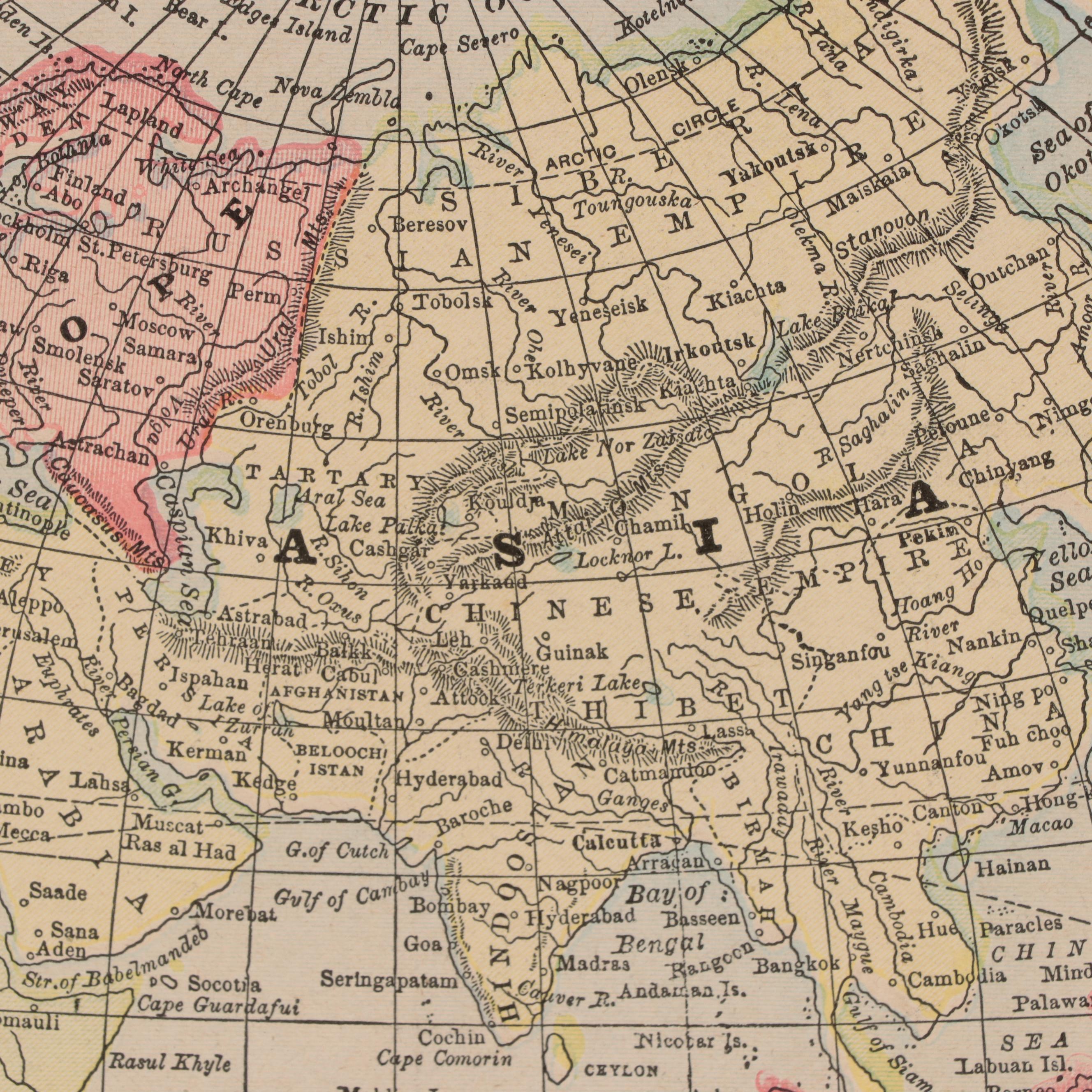 Mast, Crowell & Kirkpatrick Map "Eastern Hemisphere," Circa 1890