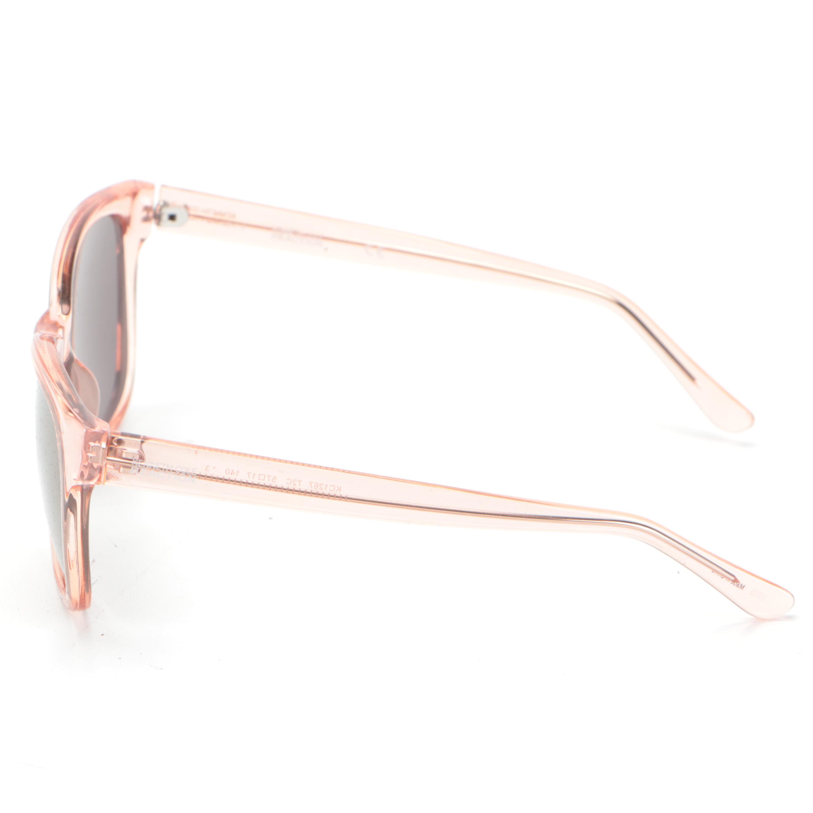 Kenneth Cole REACTION Sunglasses Light Pink Frame Grey Lenses and Cases