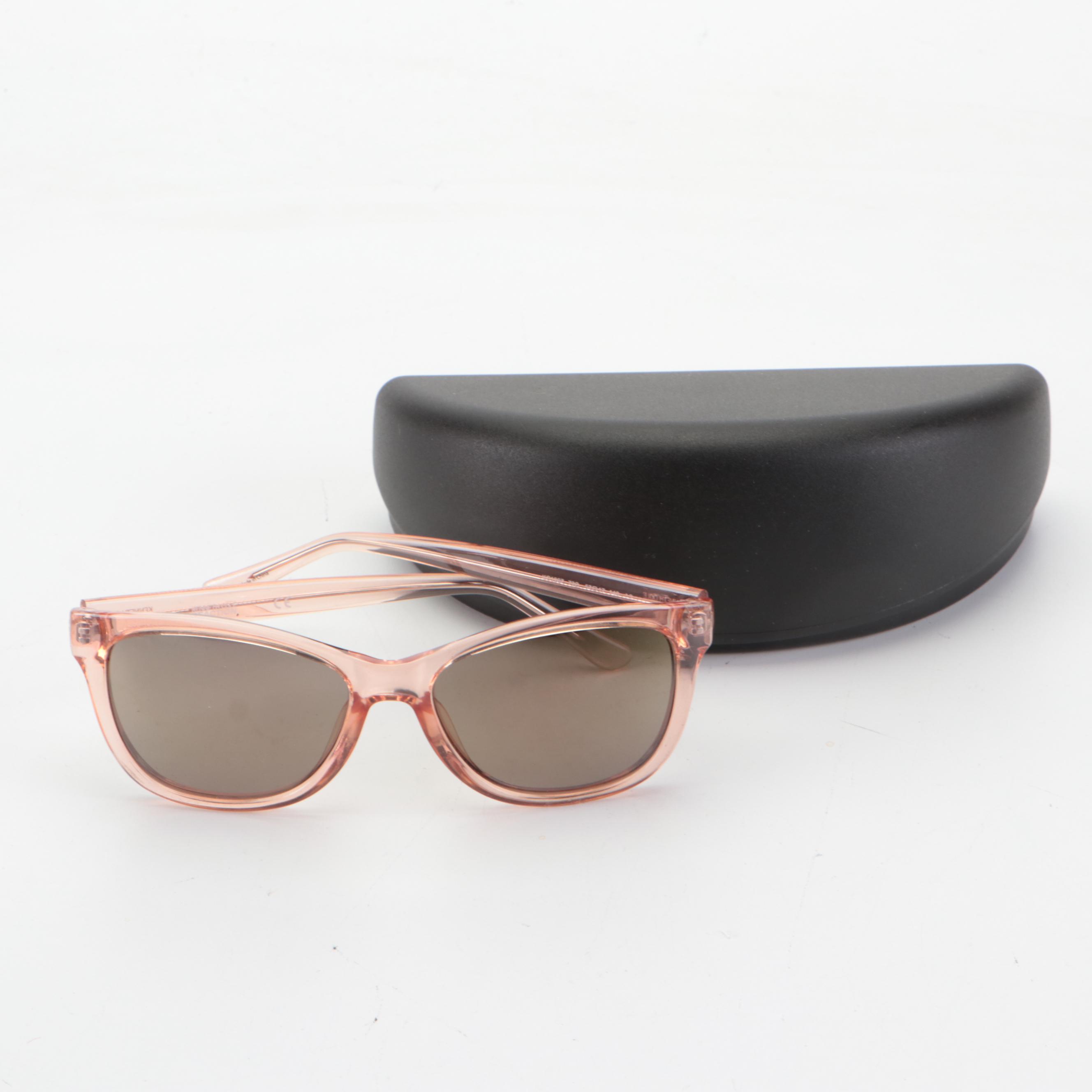 Kenneth Cole REACTION Sunglasses Light Pink Frame Grey Lenses and Cases