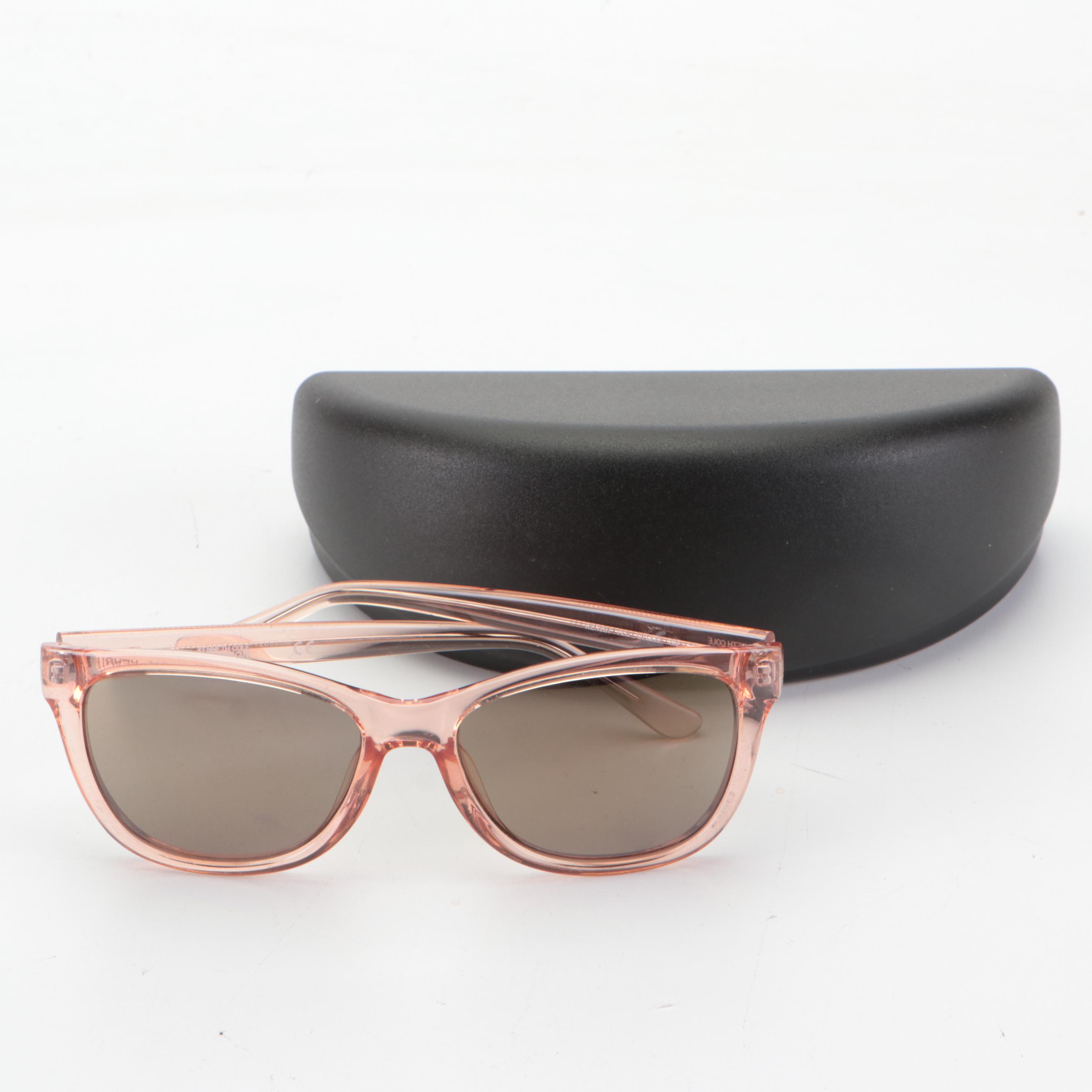 Kenneth Cole REACTION Sunglasses Light Pink Frame Grey Lenses and Cases