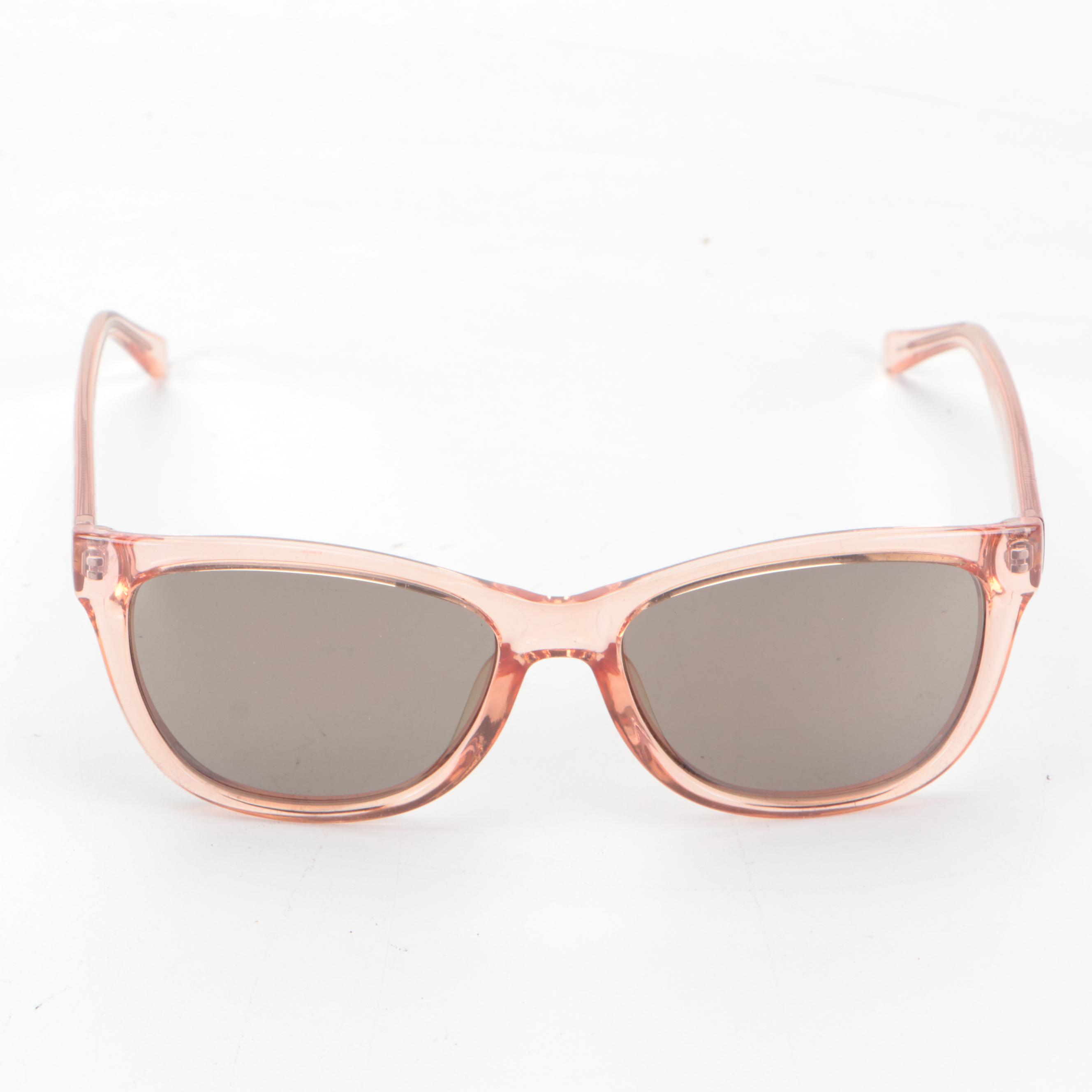 Kenneth Cole REACTION Sunglasses Light Pink Frame Grey Lenses and Cases
