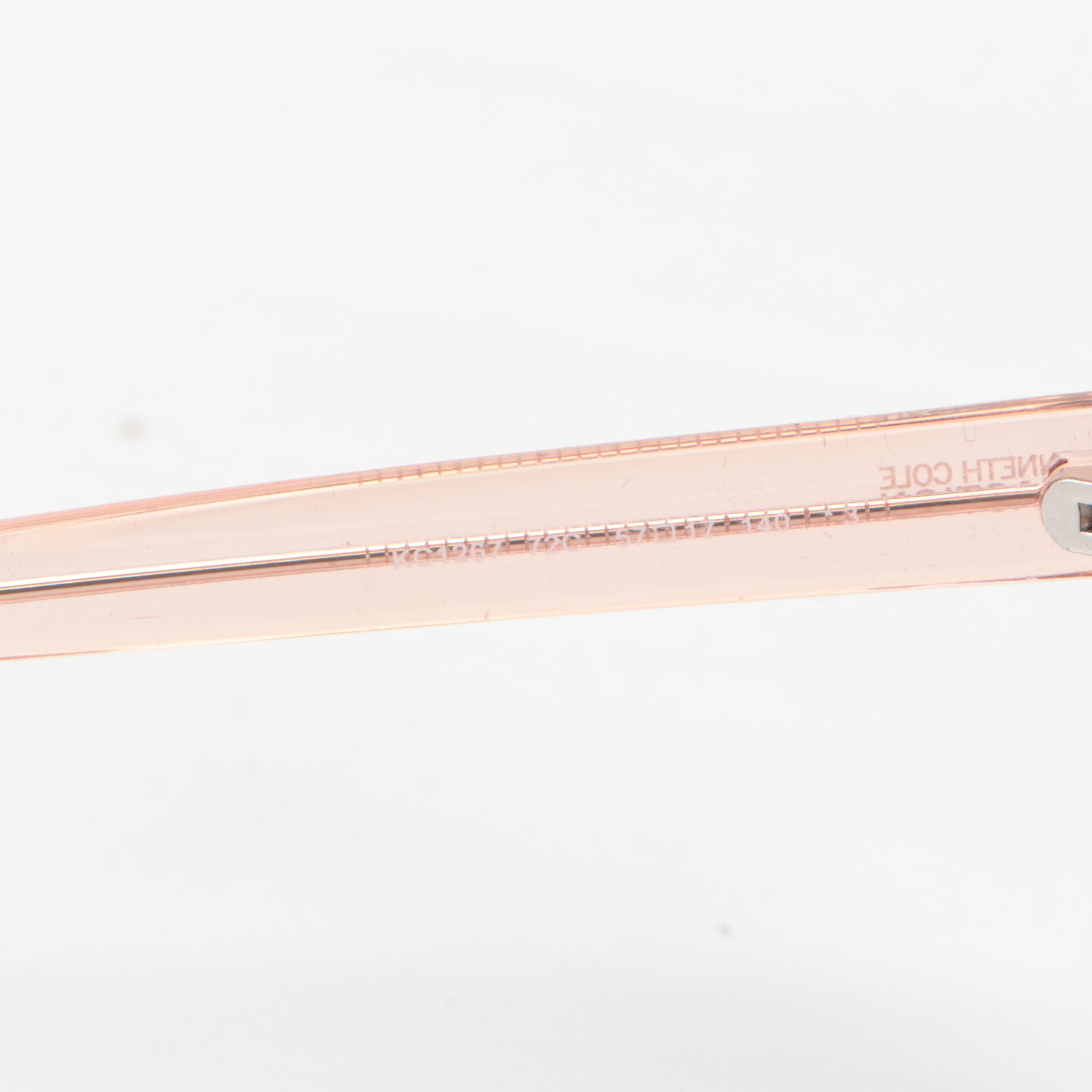 Kenneth Cole REACTION Sunglasses Light Pink Frame Grey Lenses and Cases