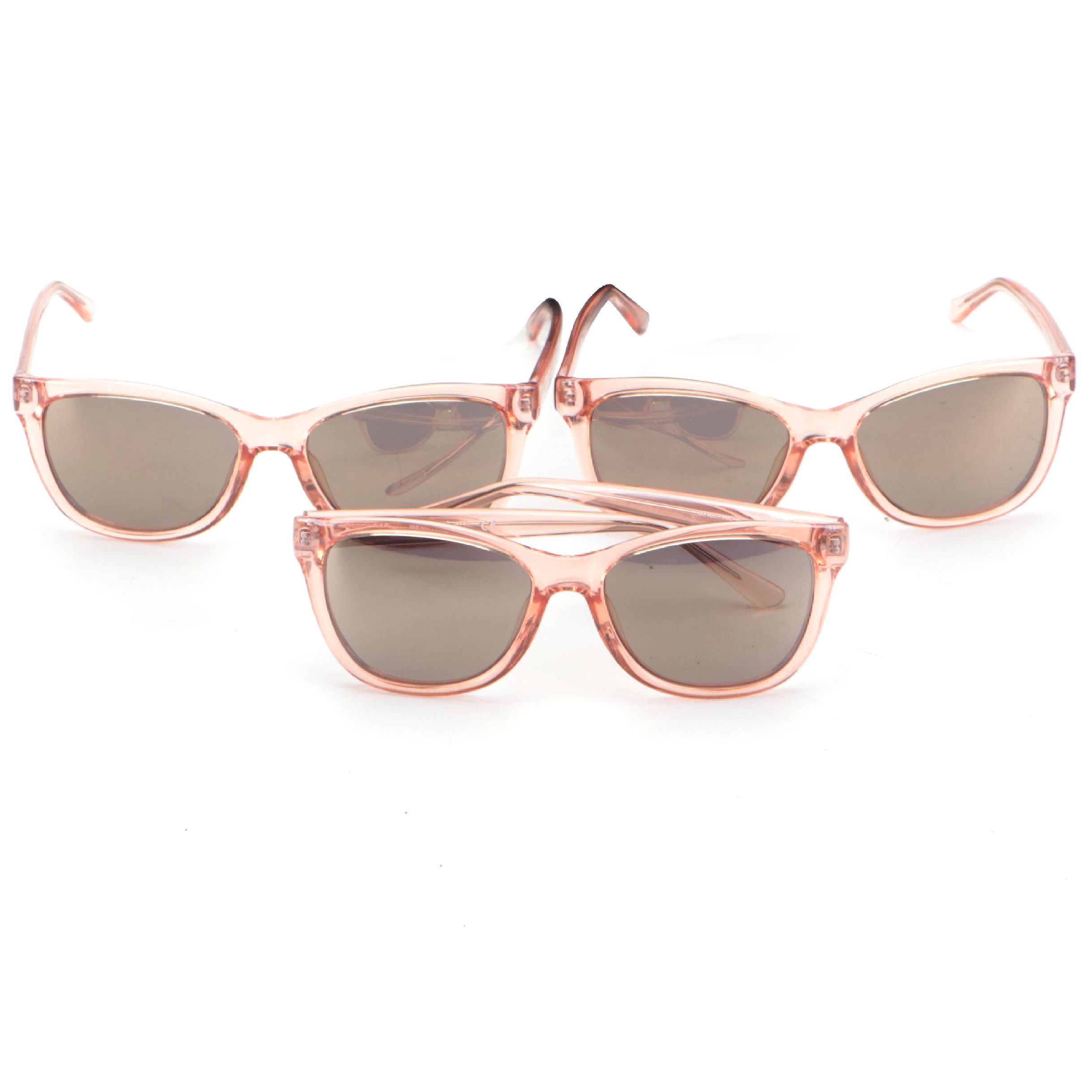 Kenneth Cole REACTION Sunglasses Light Pink Frame Grey Lenses and Cases