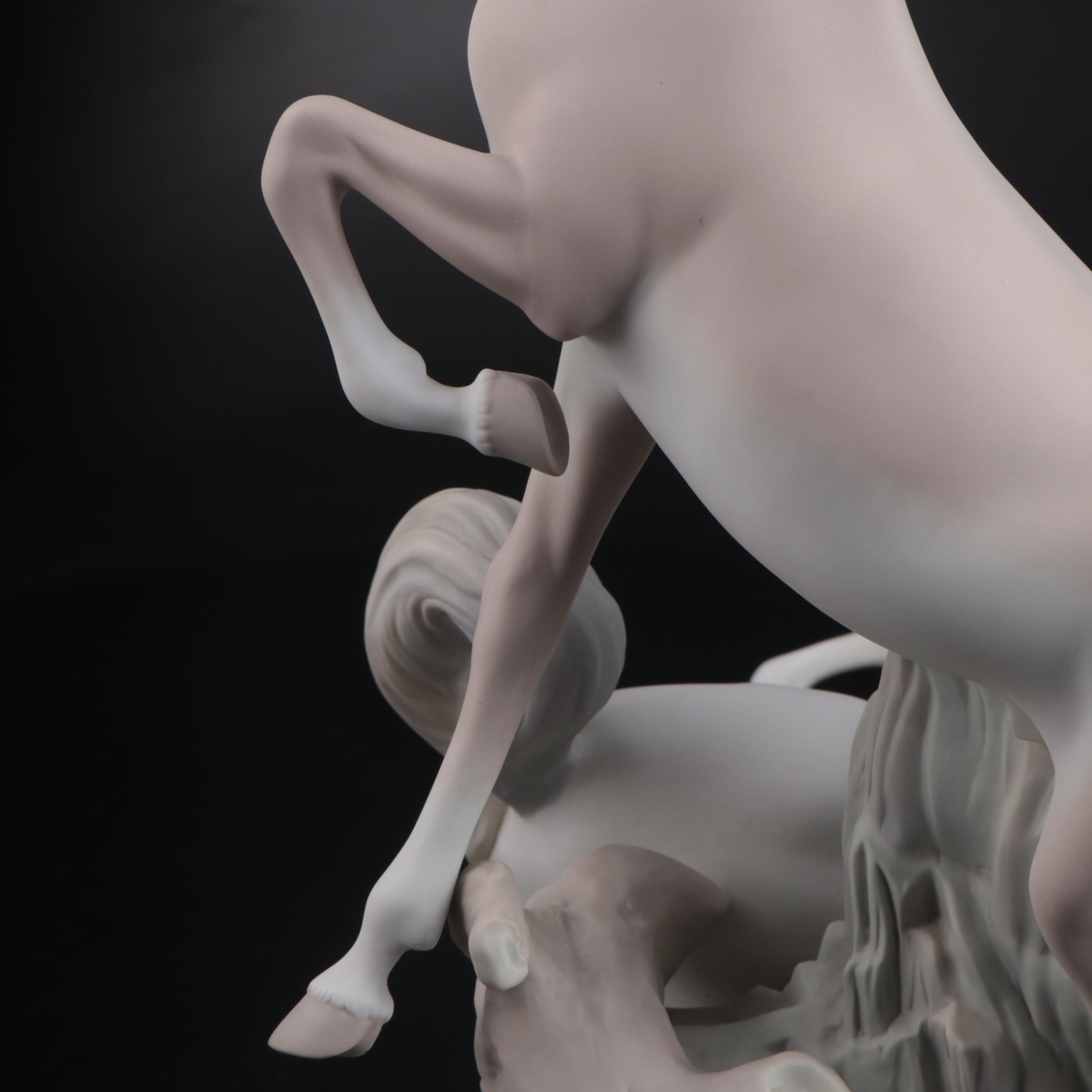 Lladró "Group of Horses" Matte Porcelain Figurine Designed by Fulgencio García