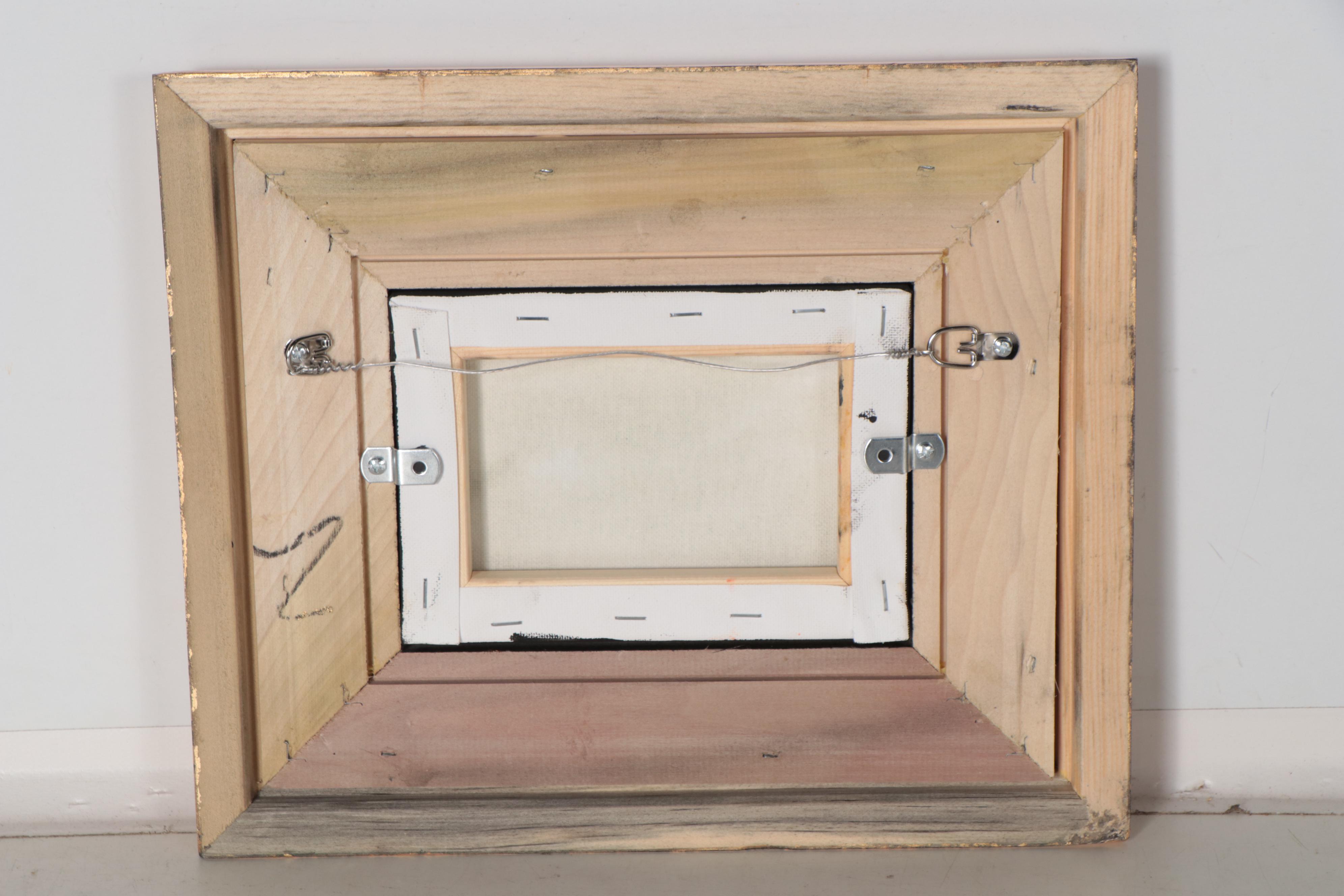 Siân Sloman Oil Painting of Sheep in Winter Landscape, 1921