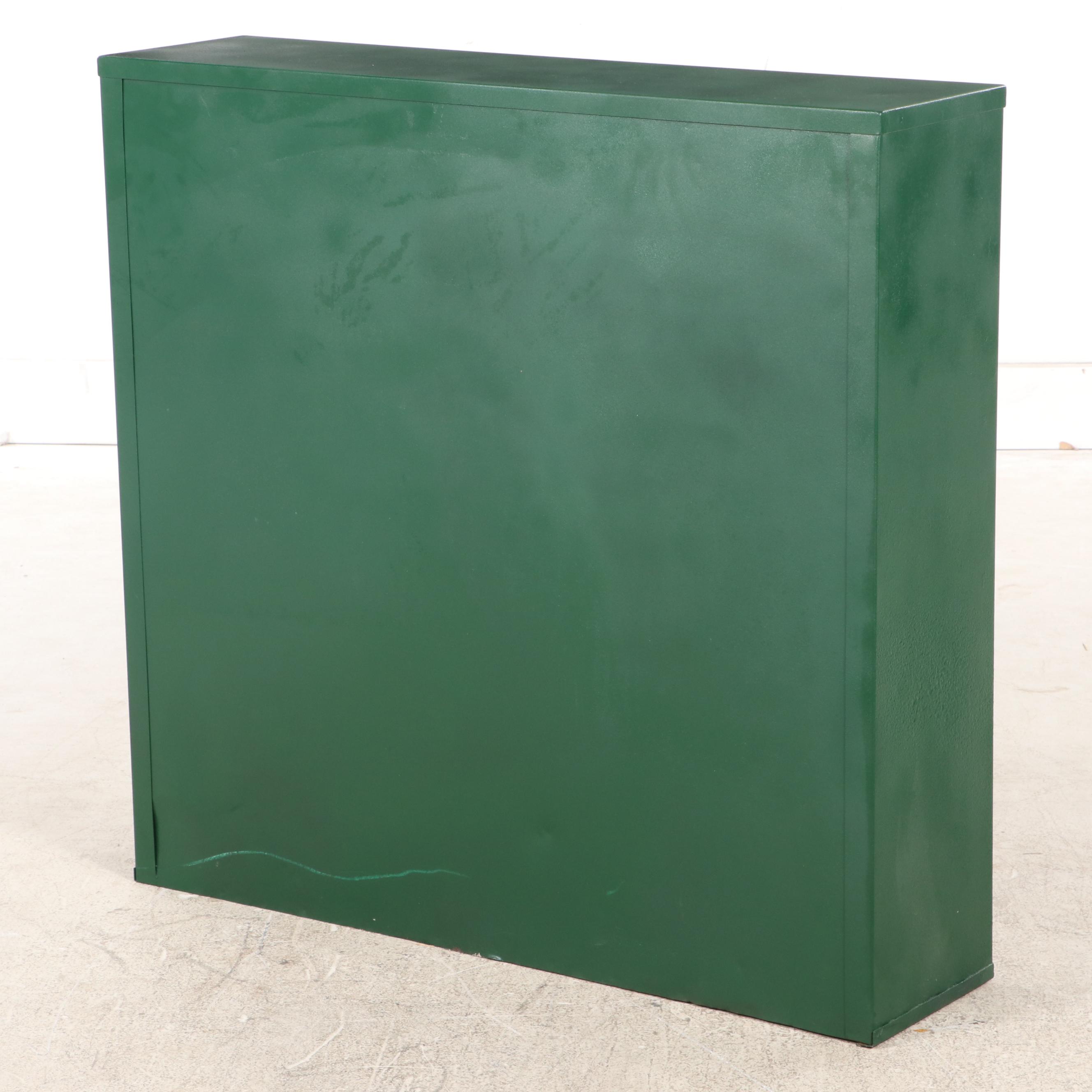 Industrial 100-Drawer Painted Metal Small Parts Cabinet, Mid to Late 20th C.