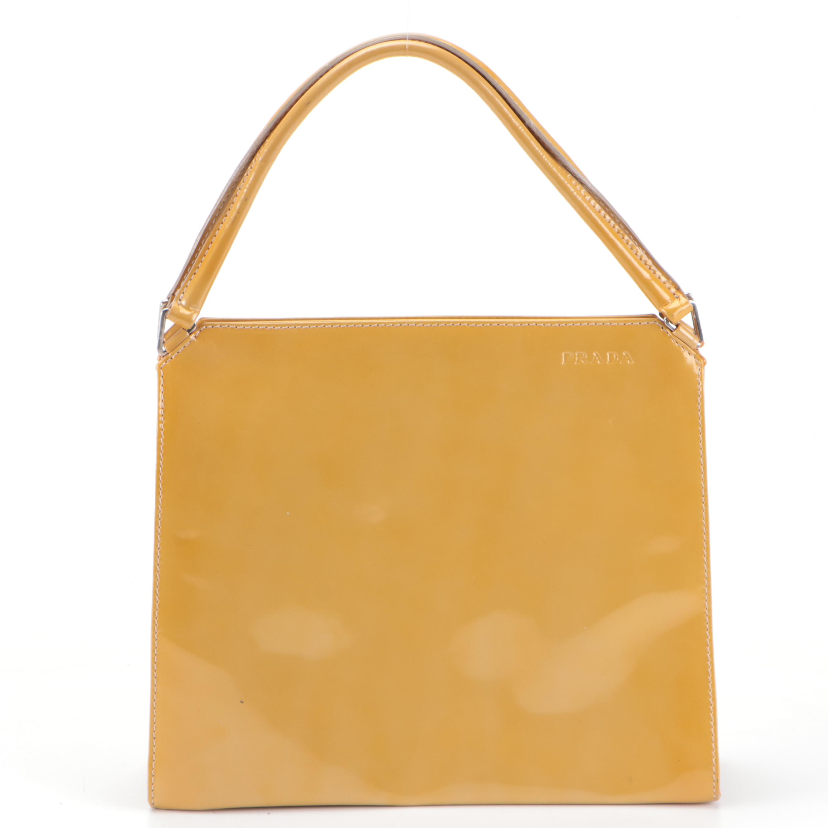 Prada Small Hard Frame Handbag in Patent Leather