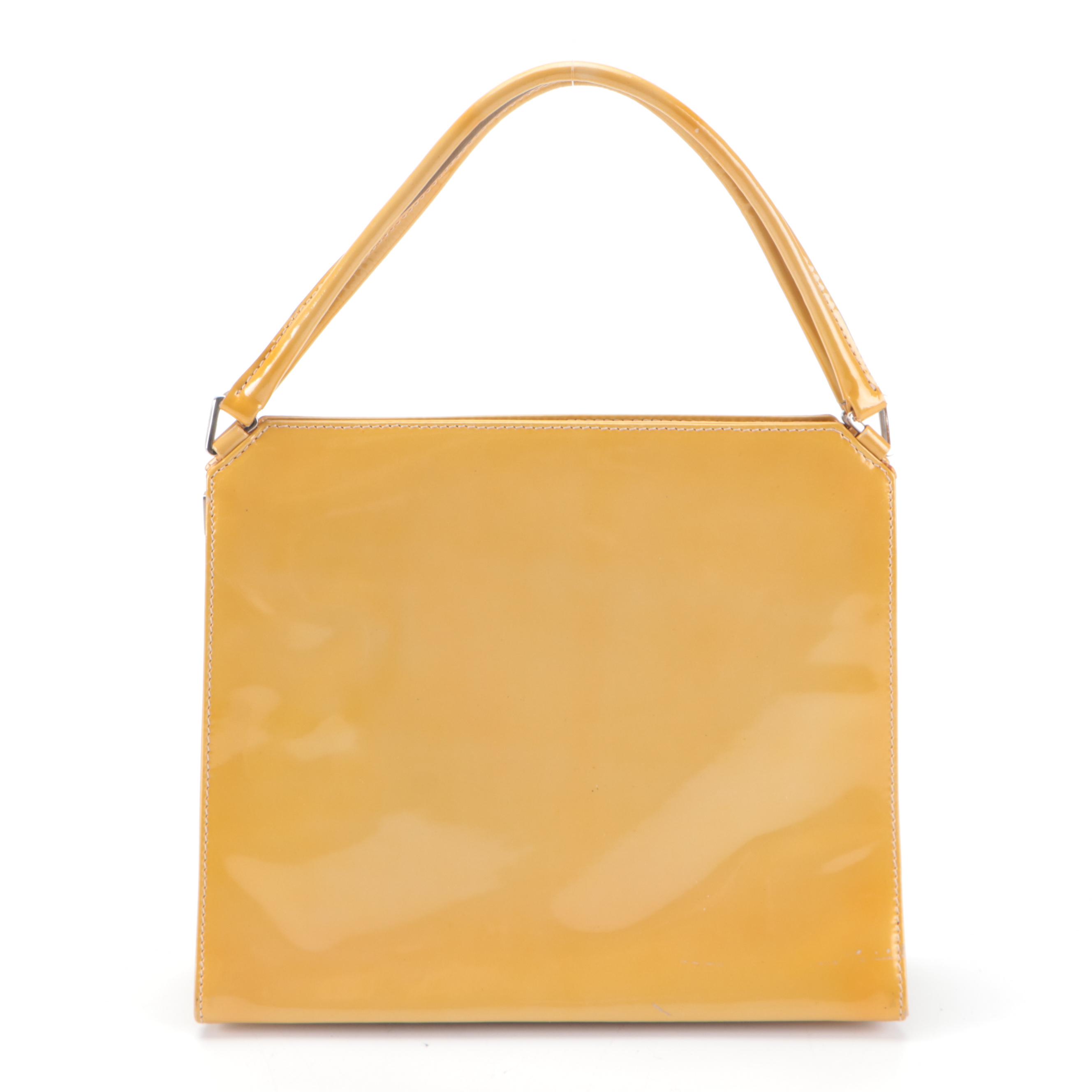 Prada Small Hard Frame Handbag in Patent Leather