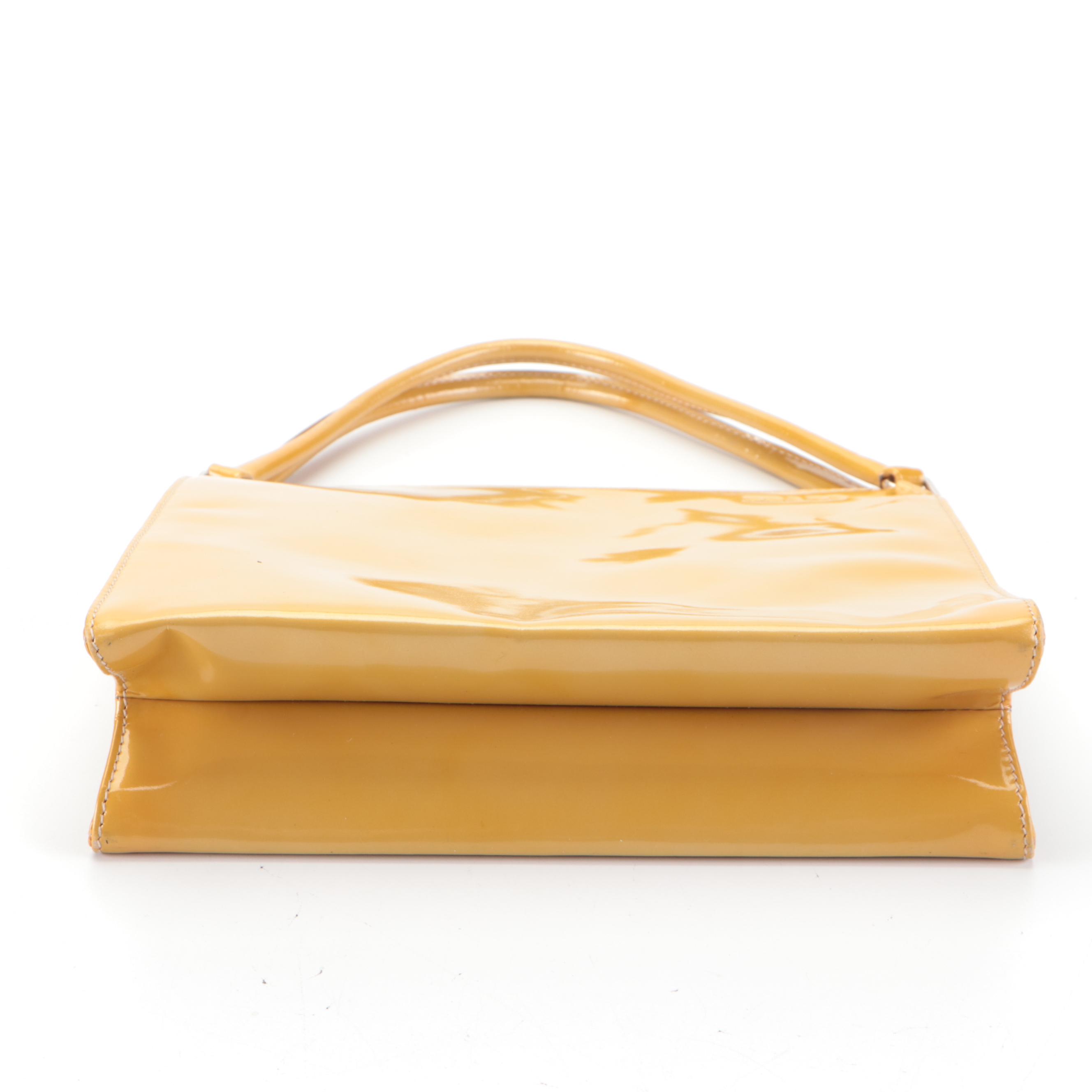 Prada Small Hard Frame Handbag in Patent Leather