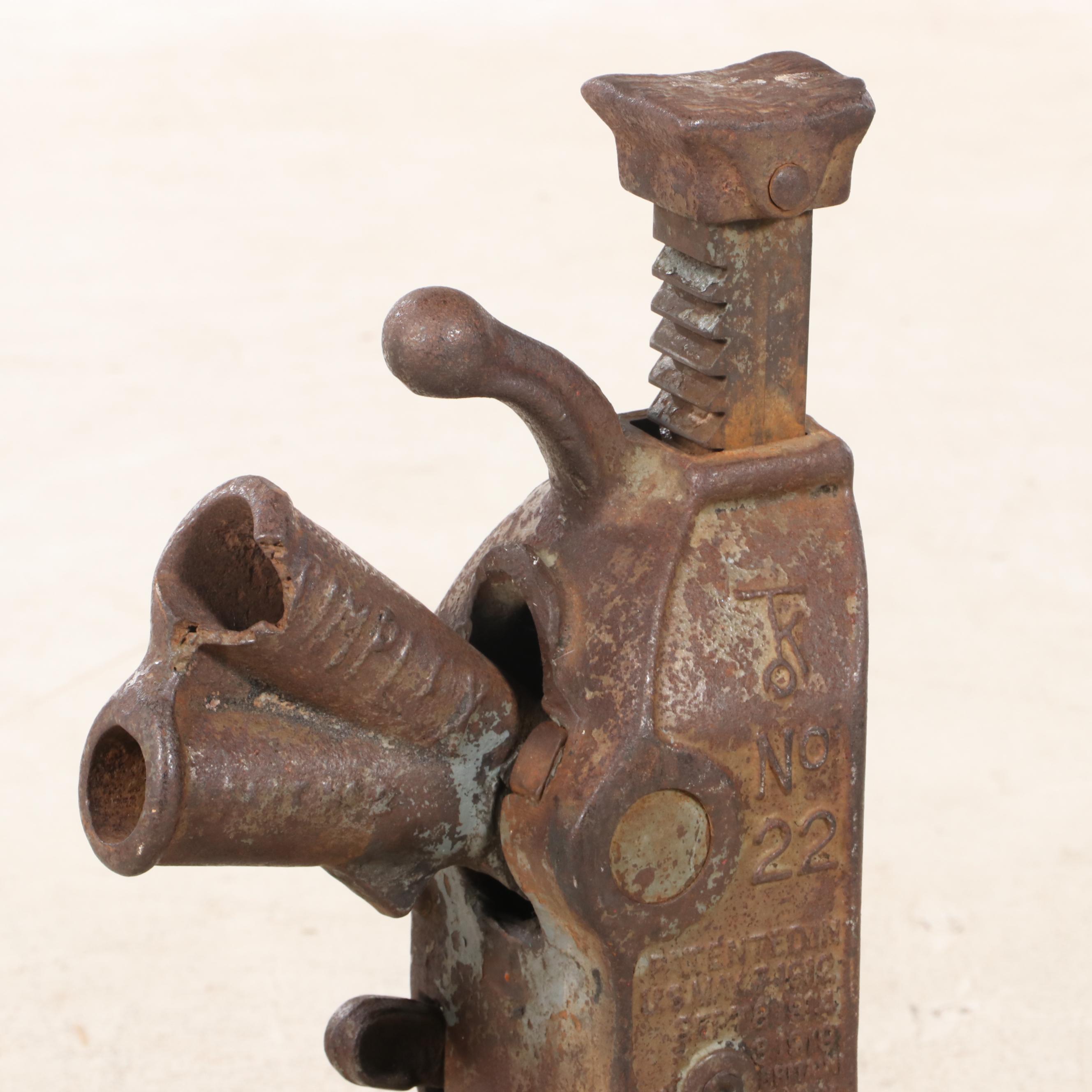 Templeton, Kenly, & Co. Simplex Railroad Ratchet Jack, Early 20th Century