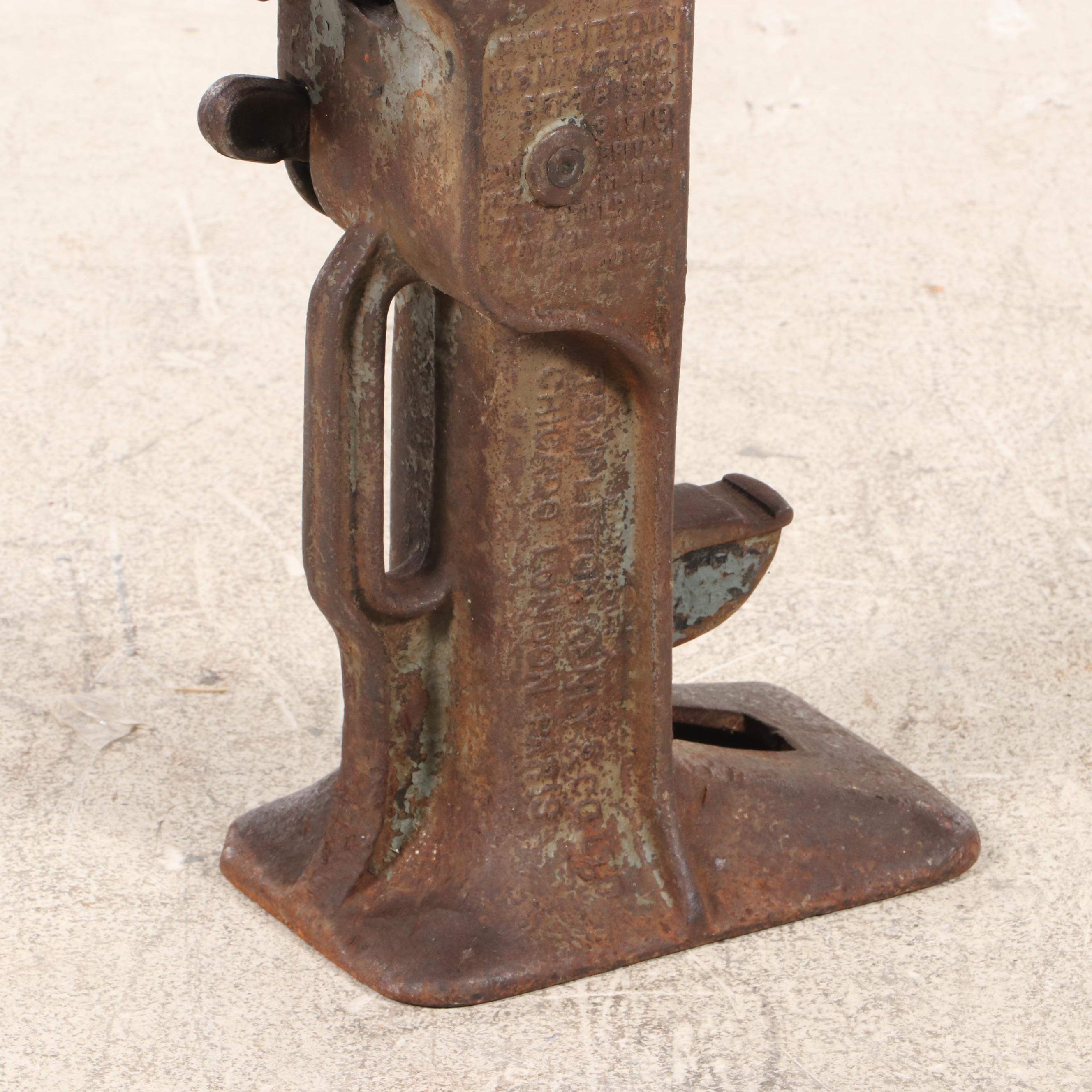 Templeton, Kenly, & Co. Simplex Railroad Ratchet Jack, Early 20th Century