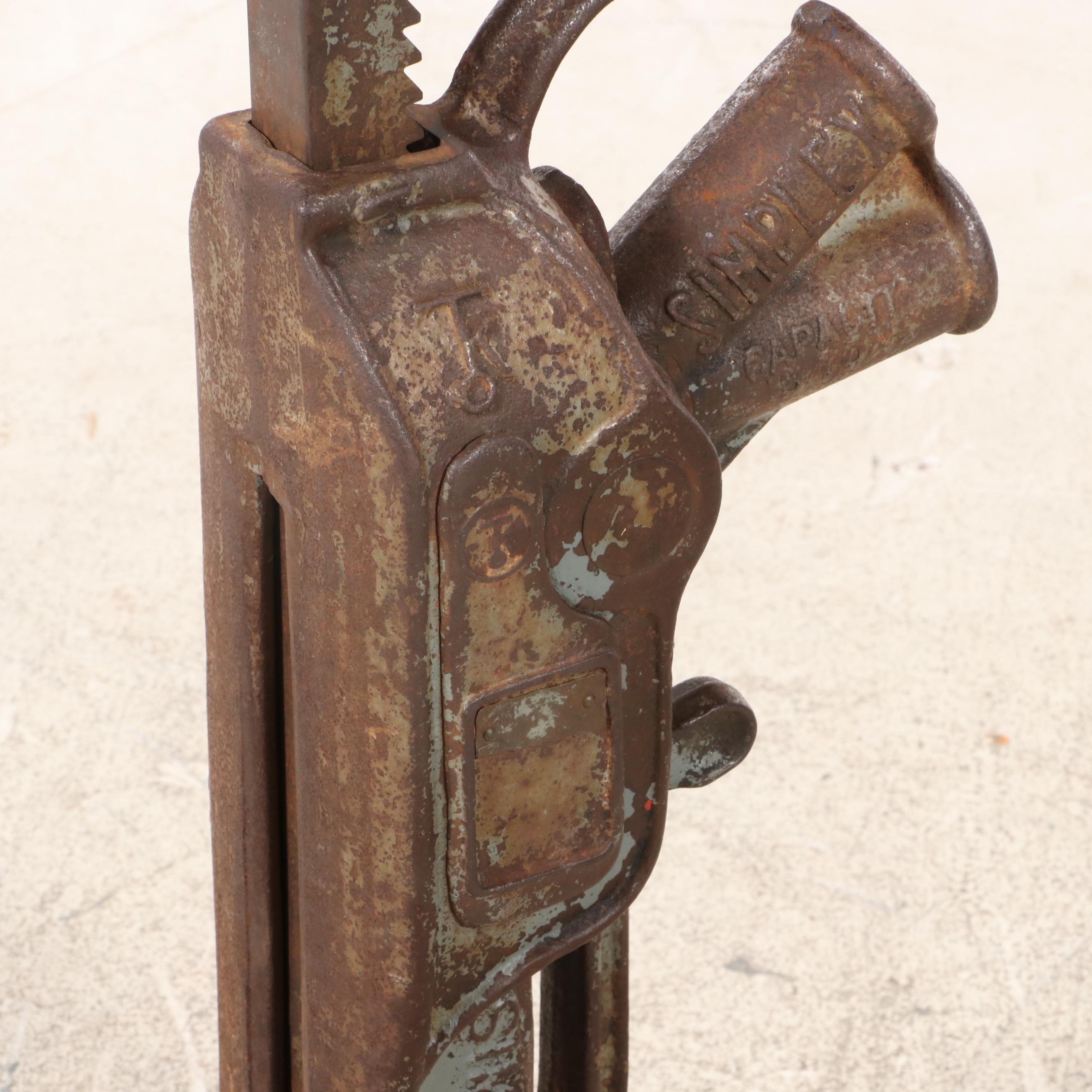 Templeton, Kenly, & Co. Simplex Railroad Ratchet Jack, Early 20th Century