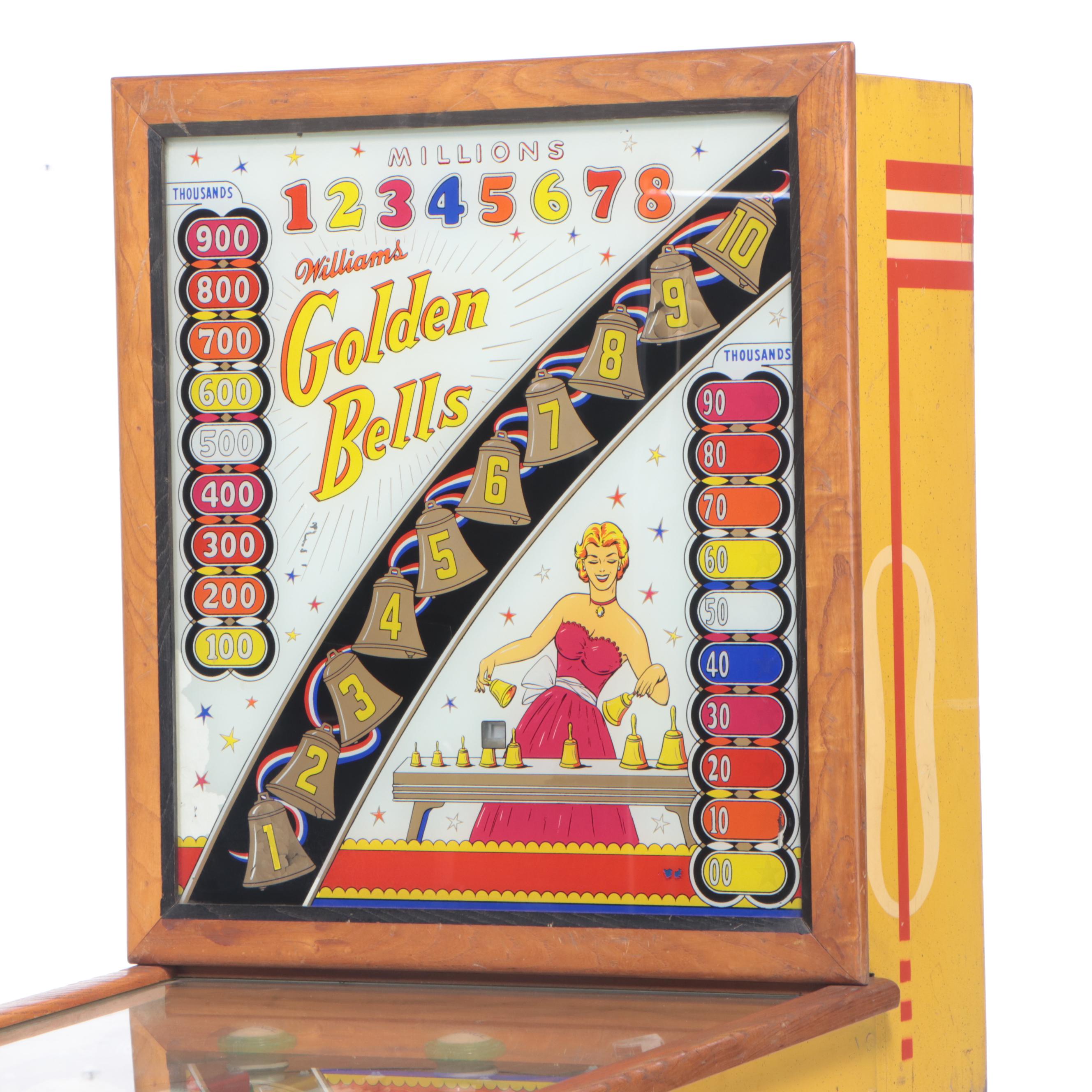 Williams Golden Bells Pinball Machine, Mid-20th Century