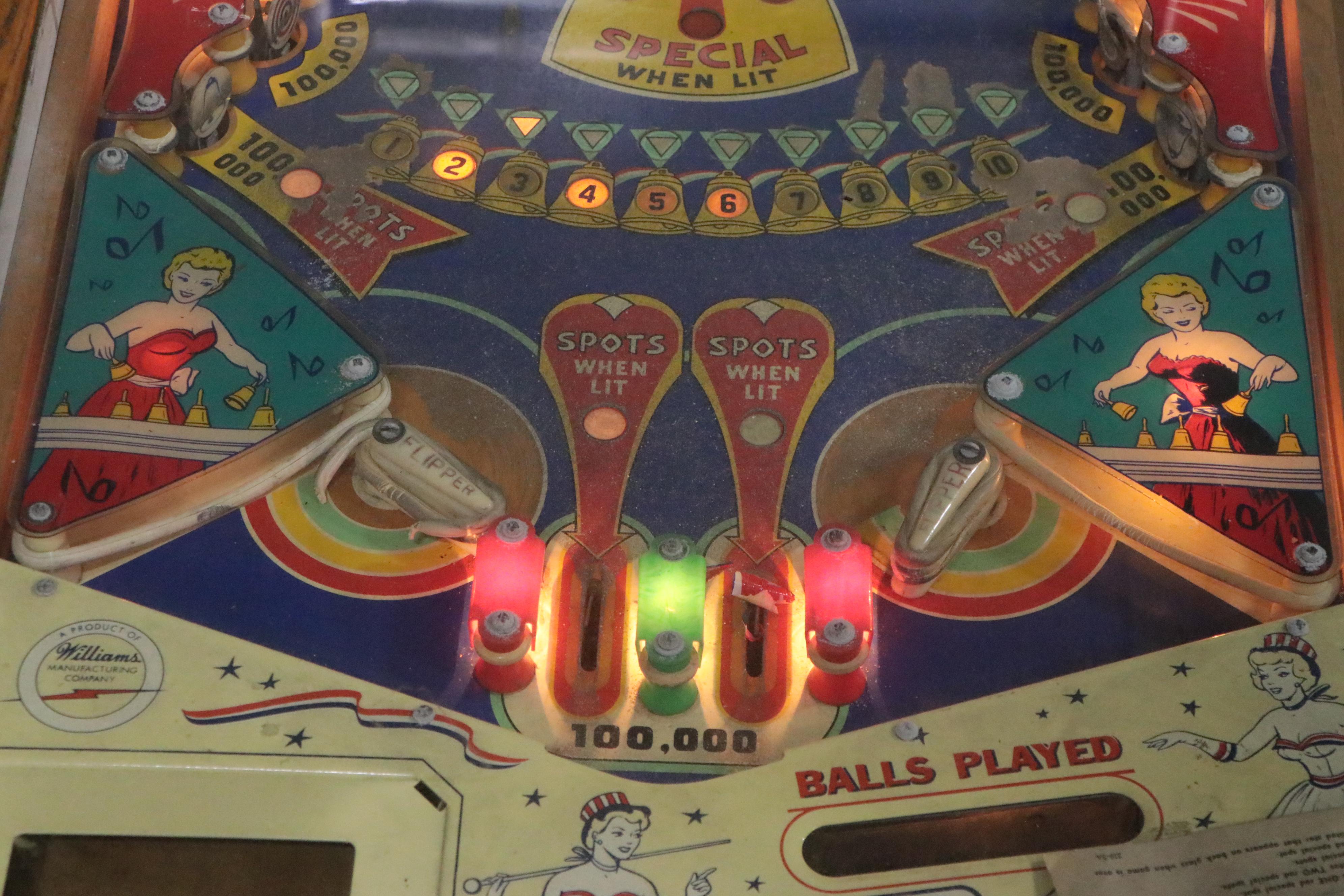 Williams Golden Bells Pinball Machine, Mid-20th Century