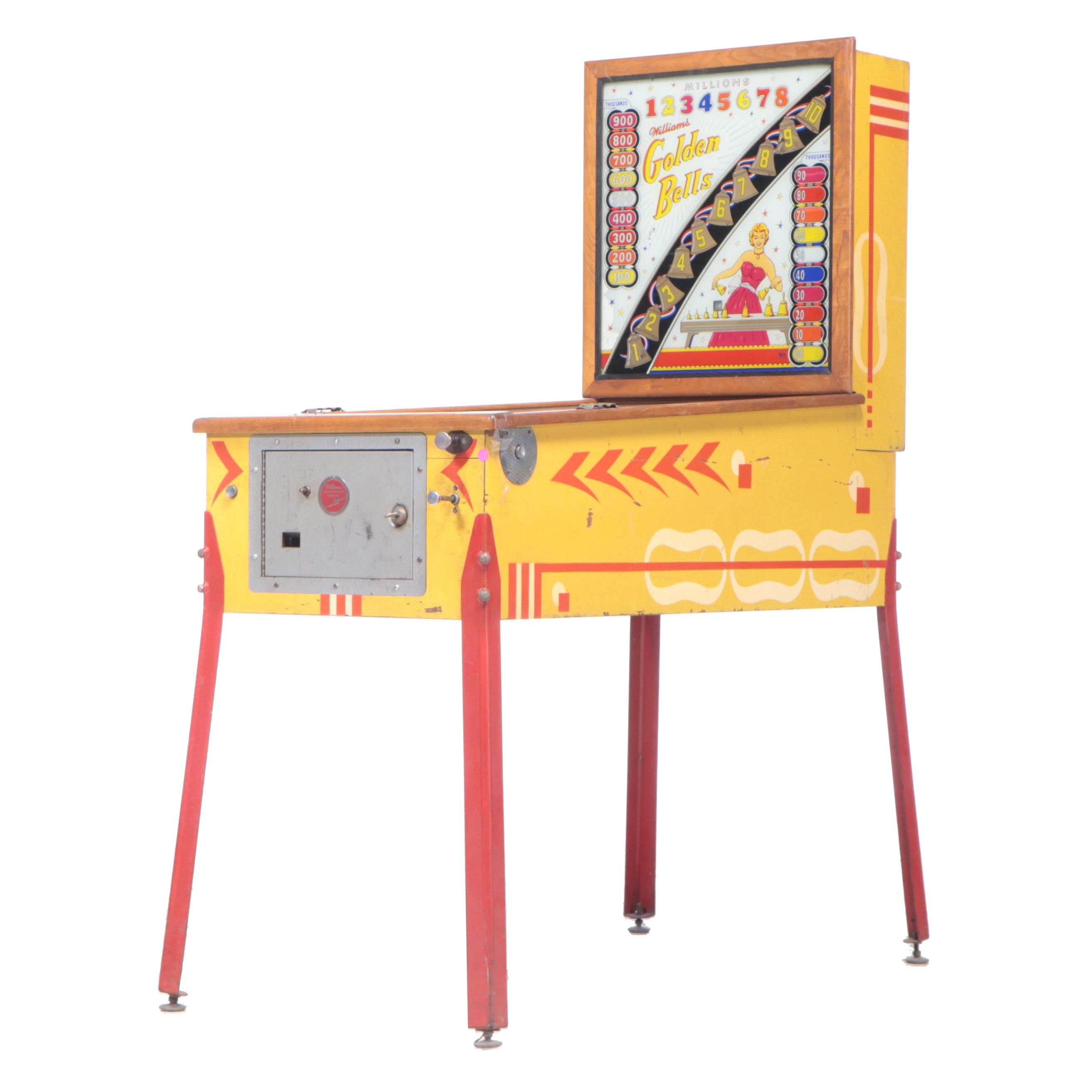 Williams Golden Bells Pinball Machine, Mid-20th Century