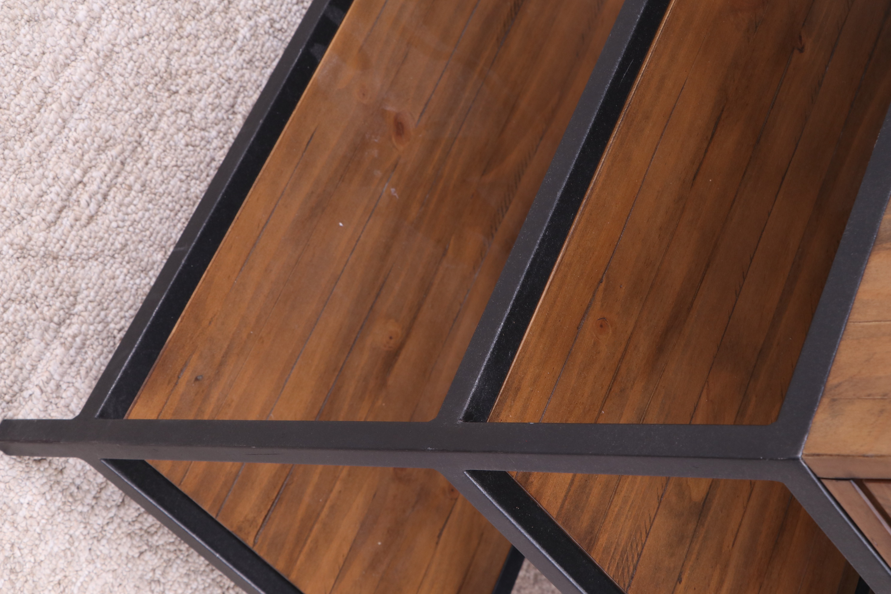 Macy's "Gatlin" Home Office Furniture Collection Pine and Metal Desk