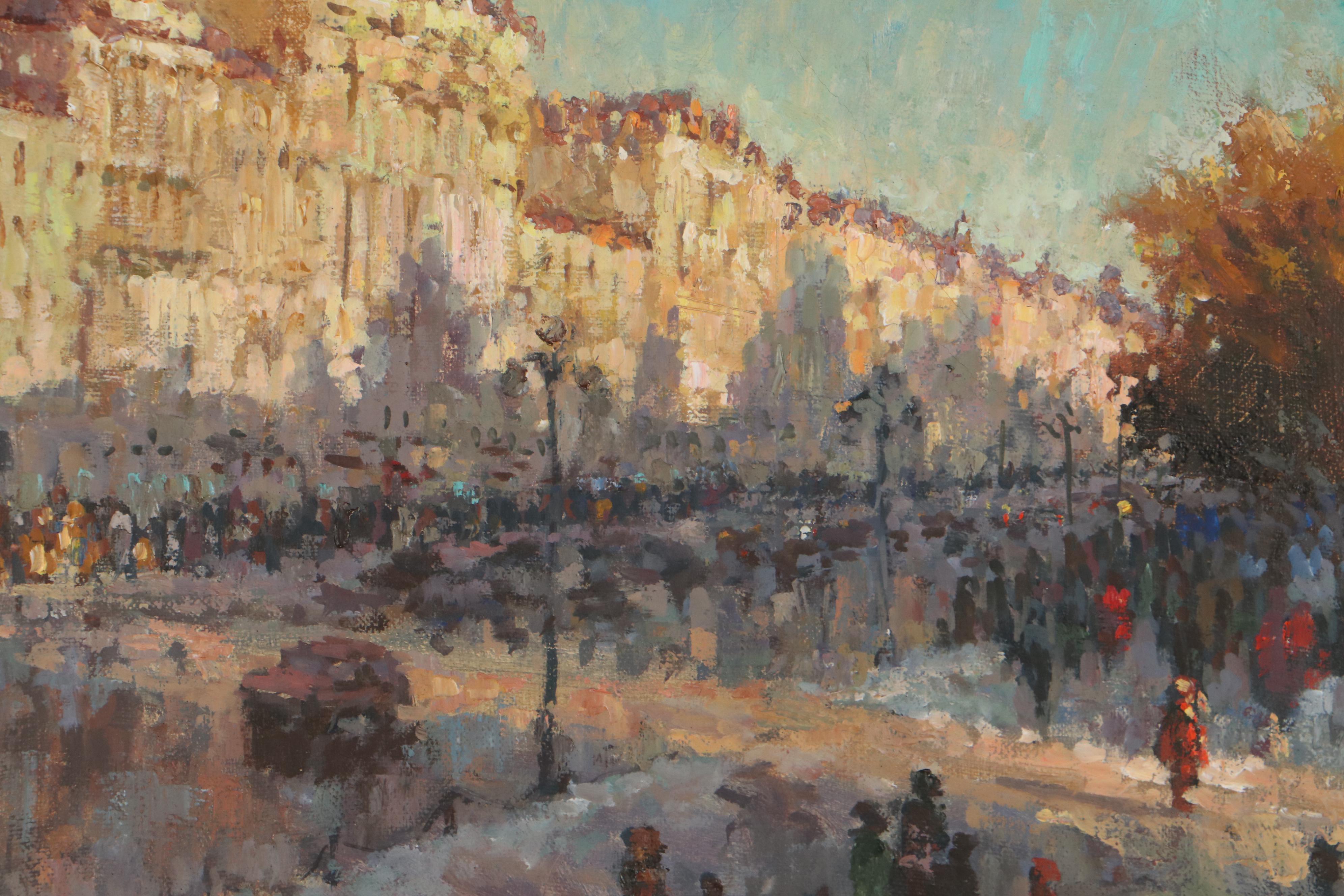 Ivan Komarovsky Oil Painting "Nevsky Prospect," 1994