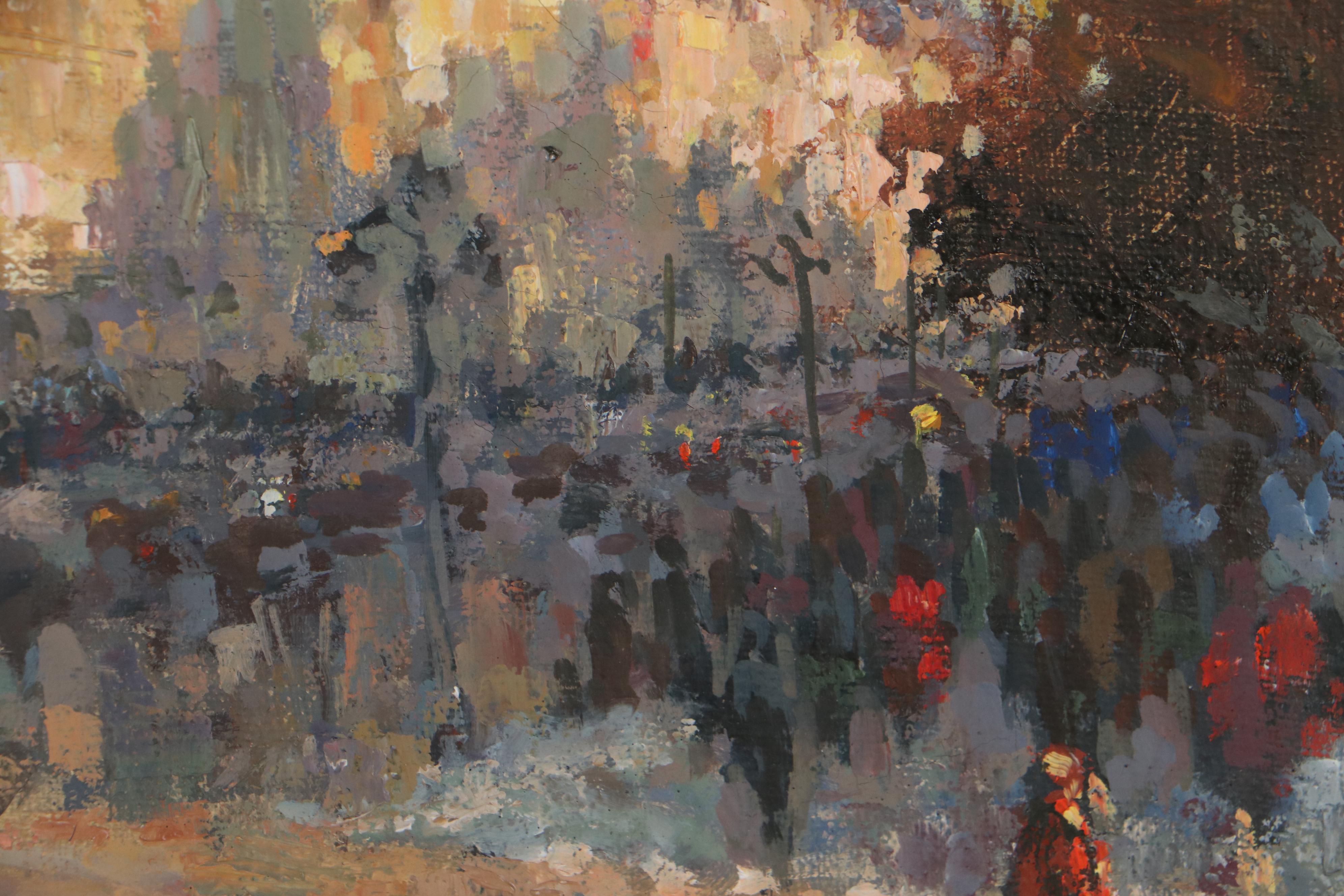 Ivan Komarovsky Oil Painting "Nevsky Prospect," 1994