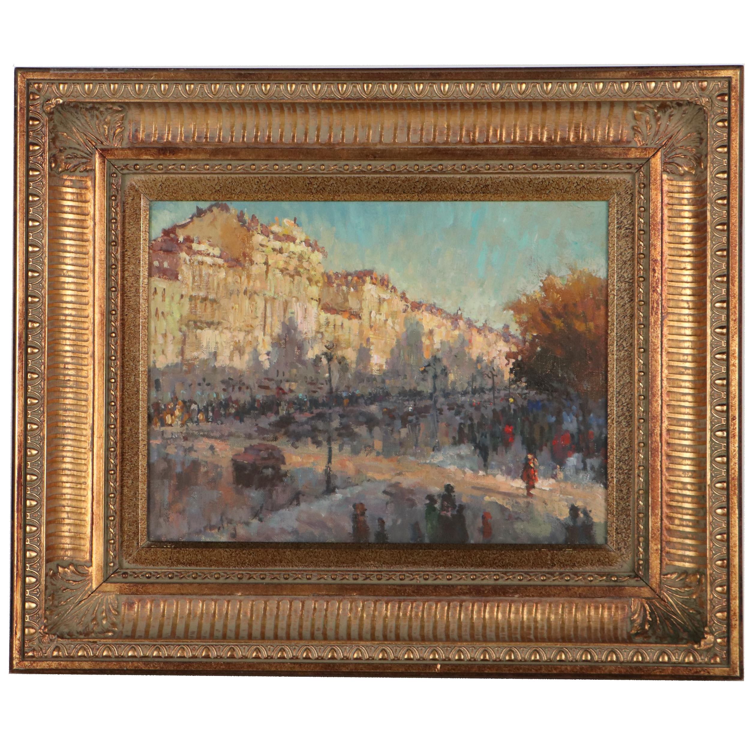 Ivan Komarovsky Oil Painting "Nevsky Prospect," 1994