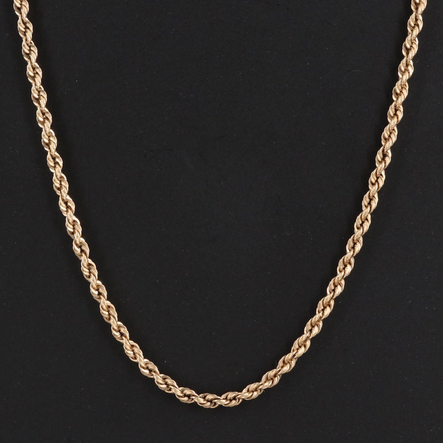 14K French Rope Chain
