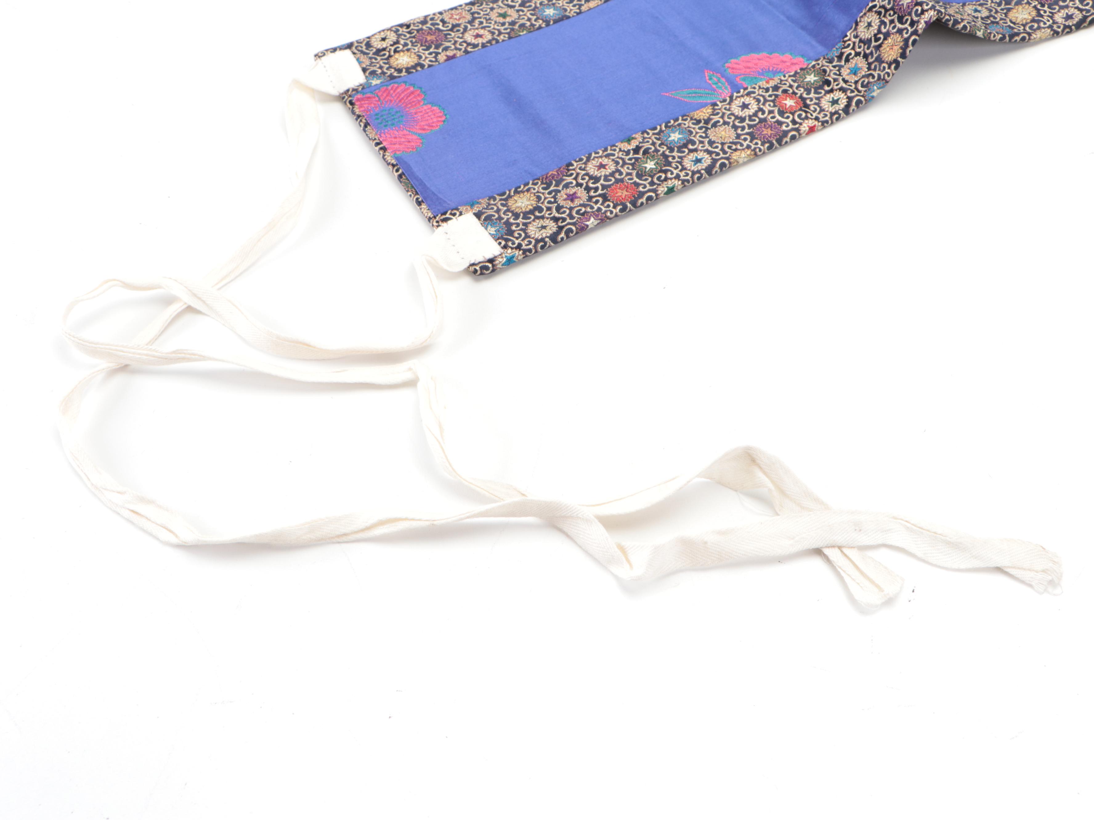 Seigaiha and Hana Hanhaba Obi with Karakusa Tsuke Obi