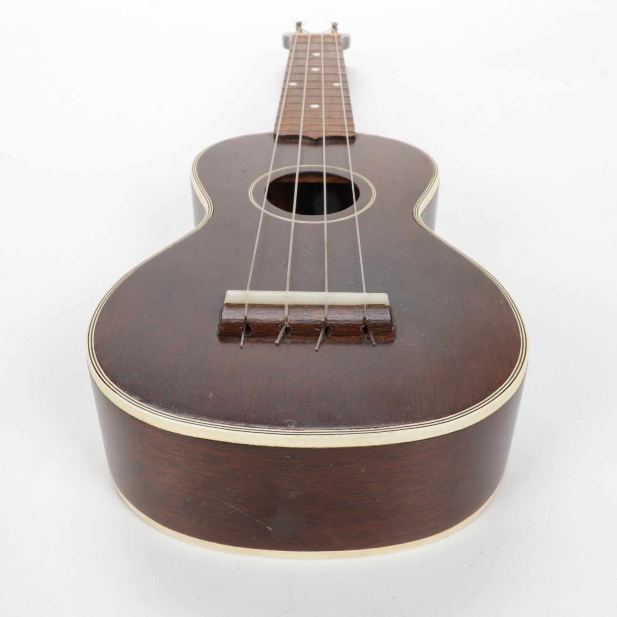 Gibson Dark Mahogany UB-2 Soprano Ukulele, Mid-20th Century
