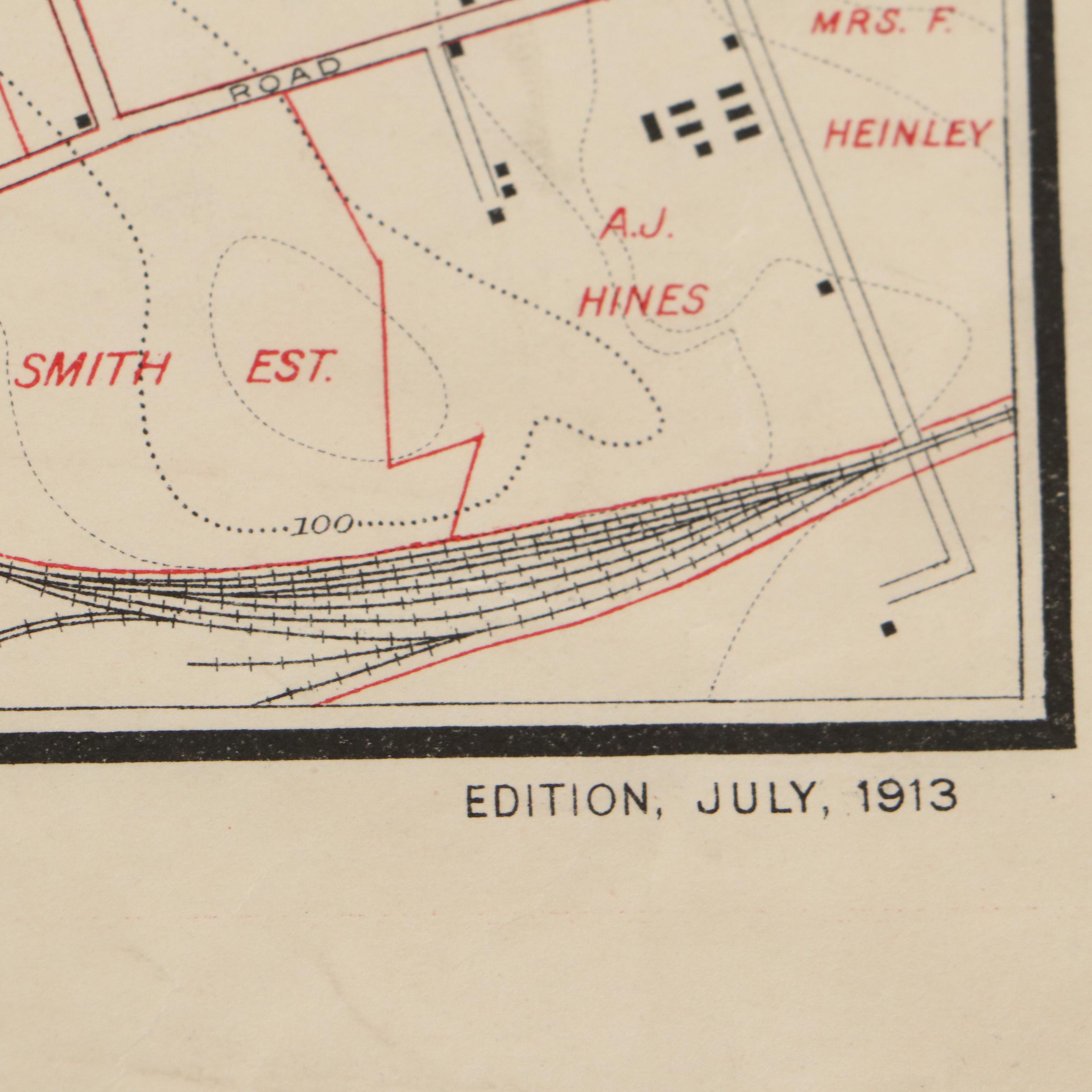 William Bullock Clark Wood Engraving Geological Maps of Maryland