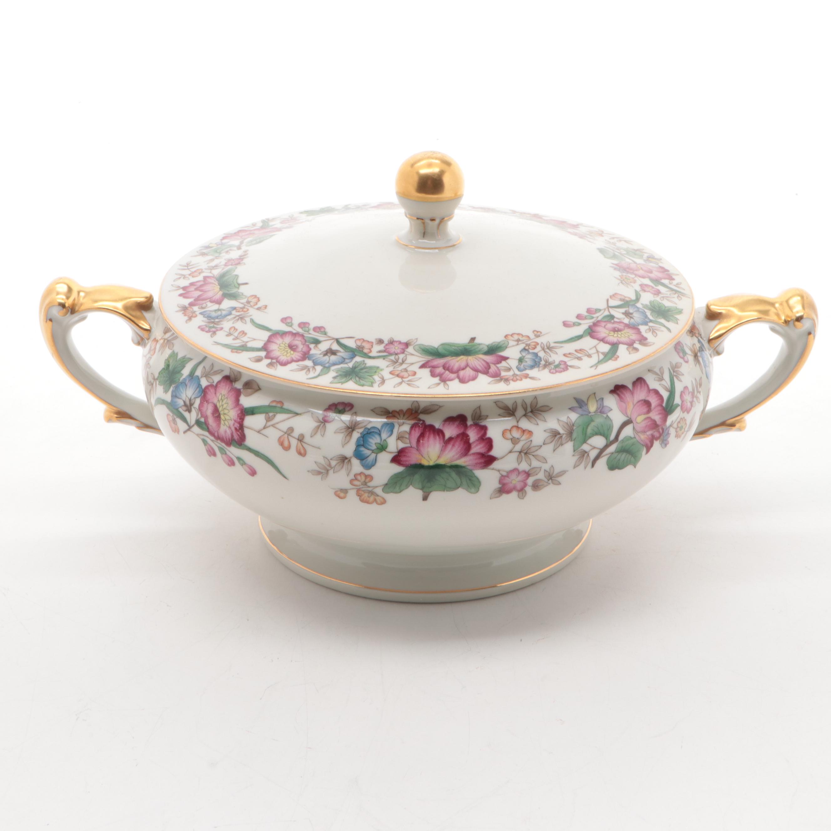 Haviland Porcelain Bowl with Saucer and Other Serveware