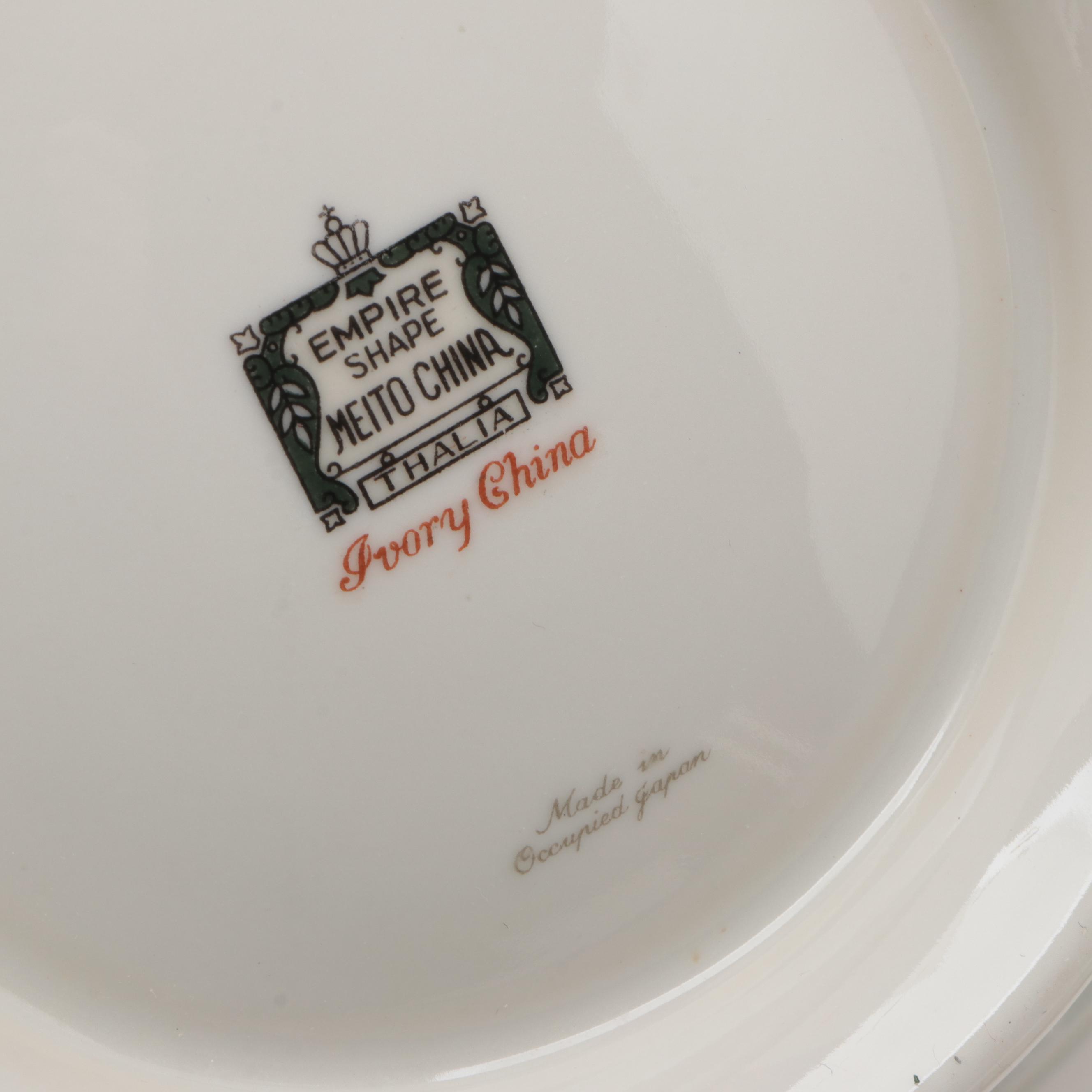 Haviland Porcelain Bowl with Saucer and Other Serveware