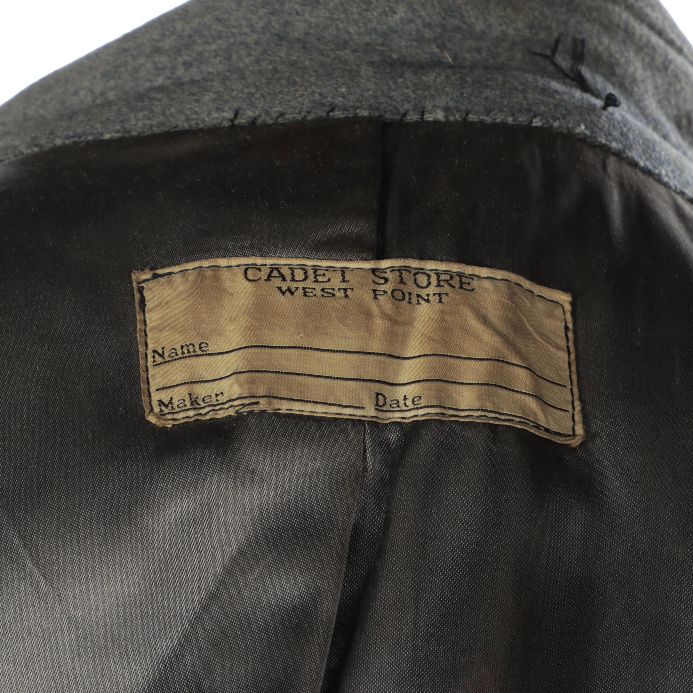 West Point Military Academy Cadet Blue Wool Double-Breasted Overcoat