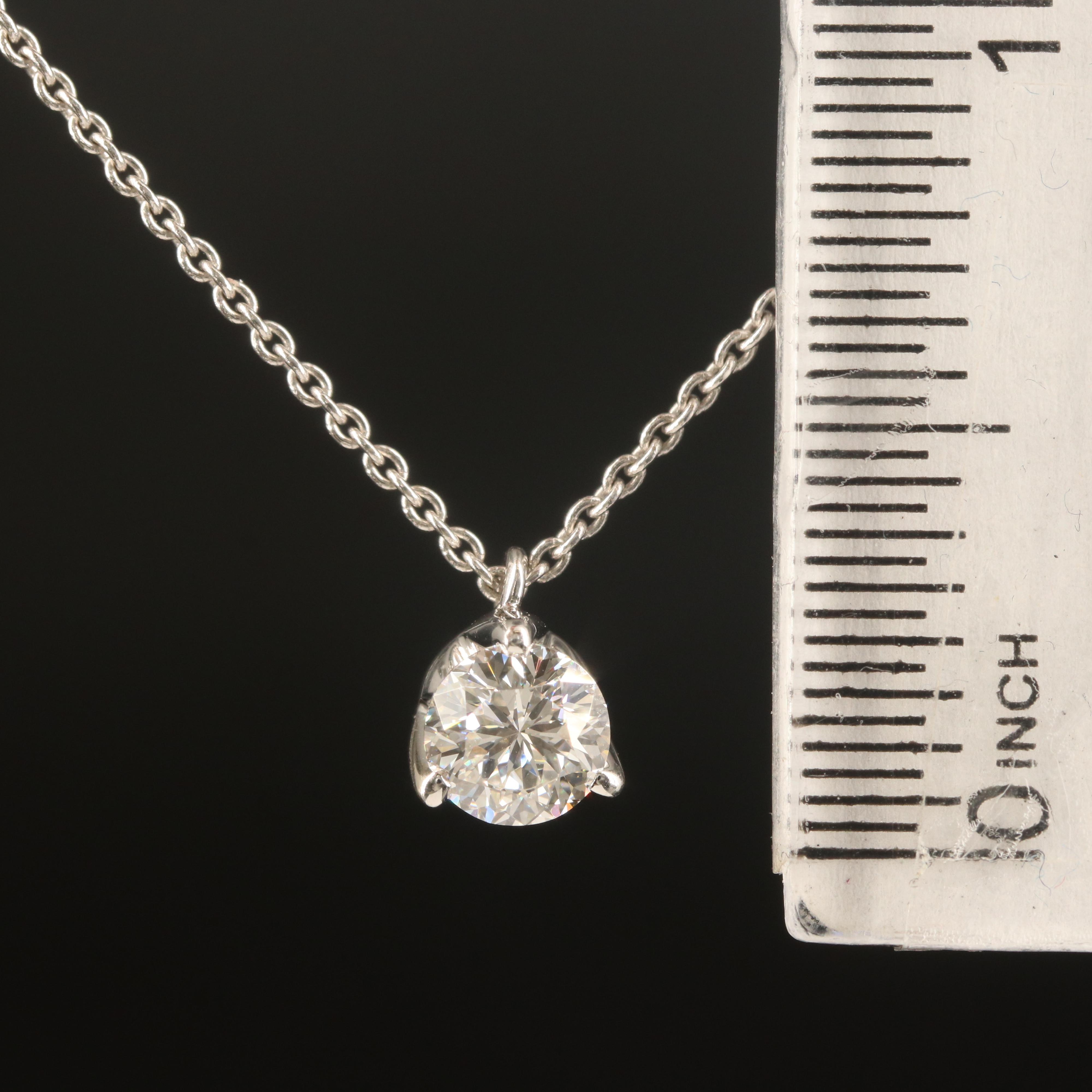 Roberto Coin "Cento" 18K Diamond Solitaire Necklace