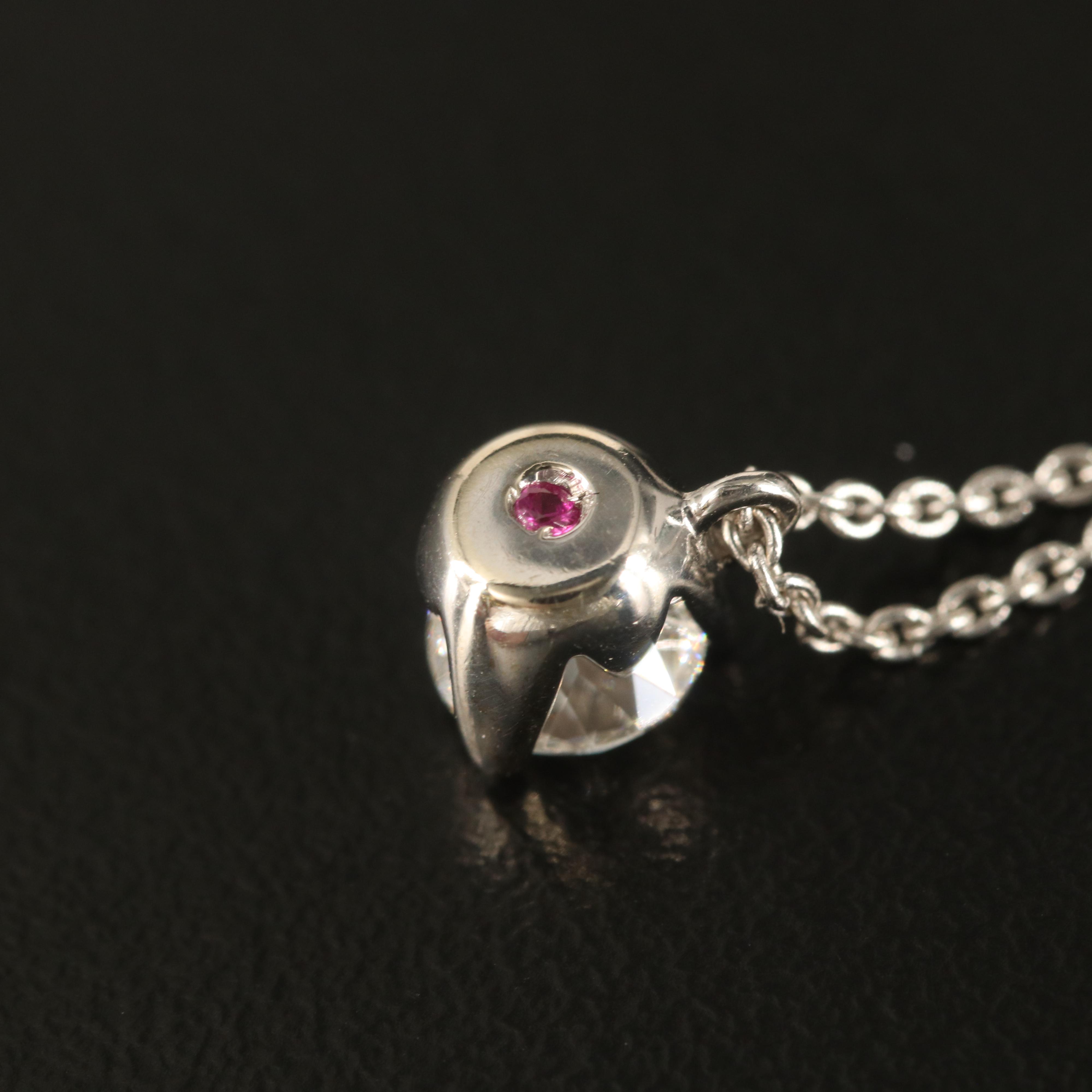 Roberto Coin "Cento" 18K Diamond Solitaire Necklace