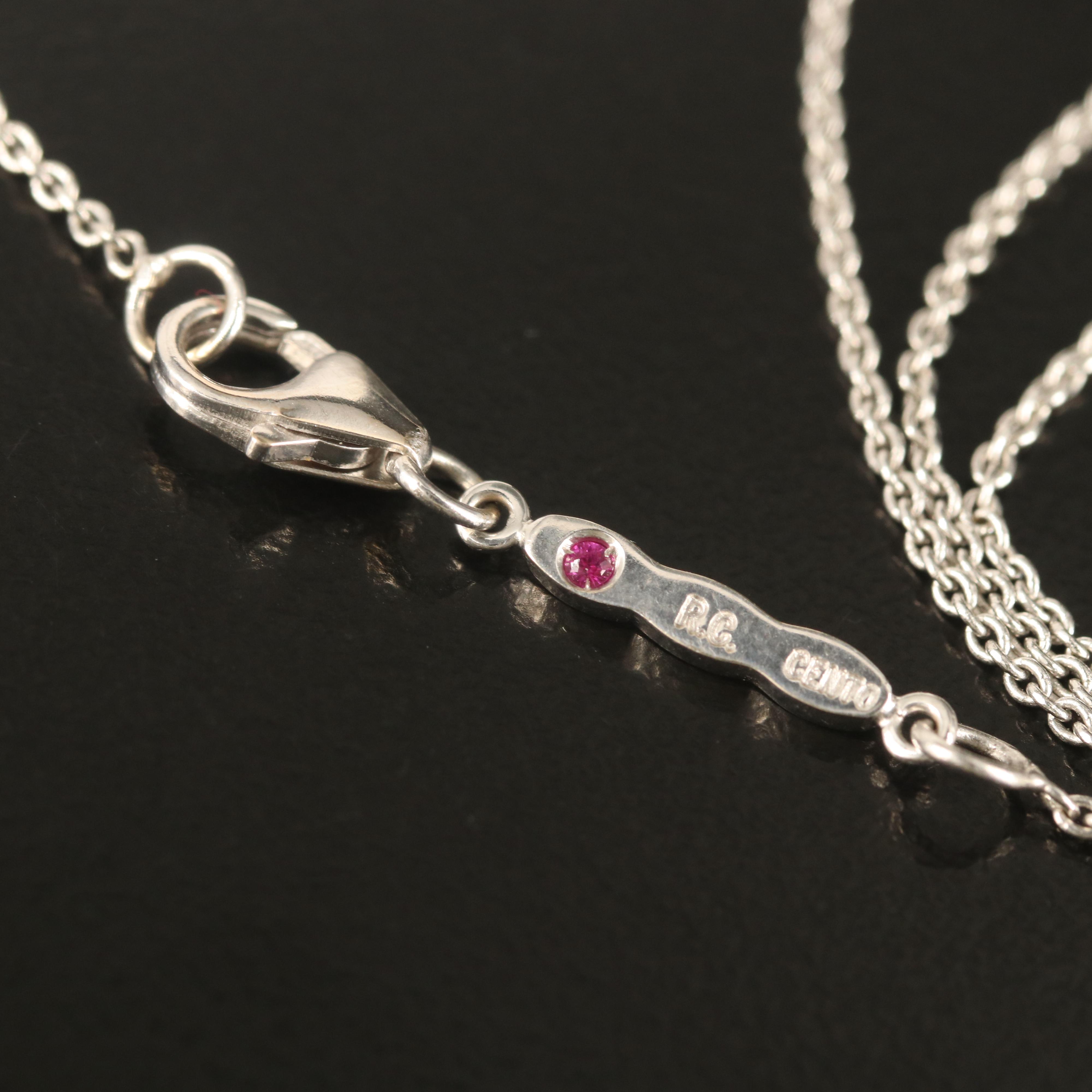 Roberto Coin "Cento" 18K Diamond Solitaire Necklace