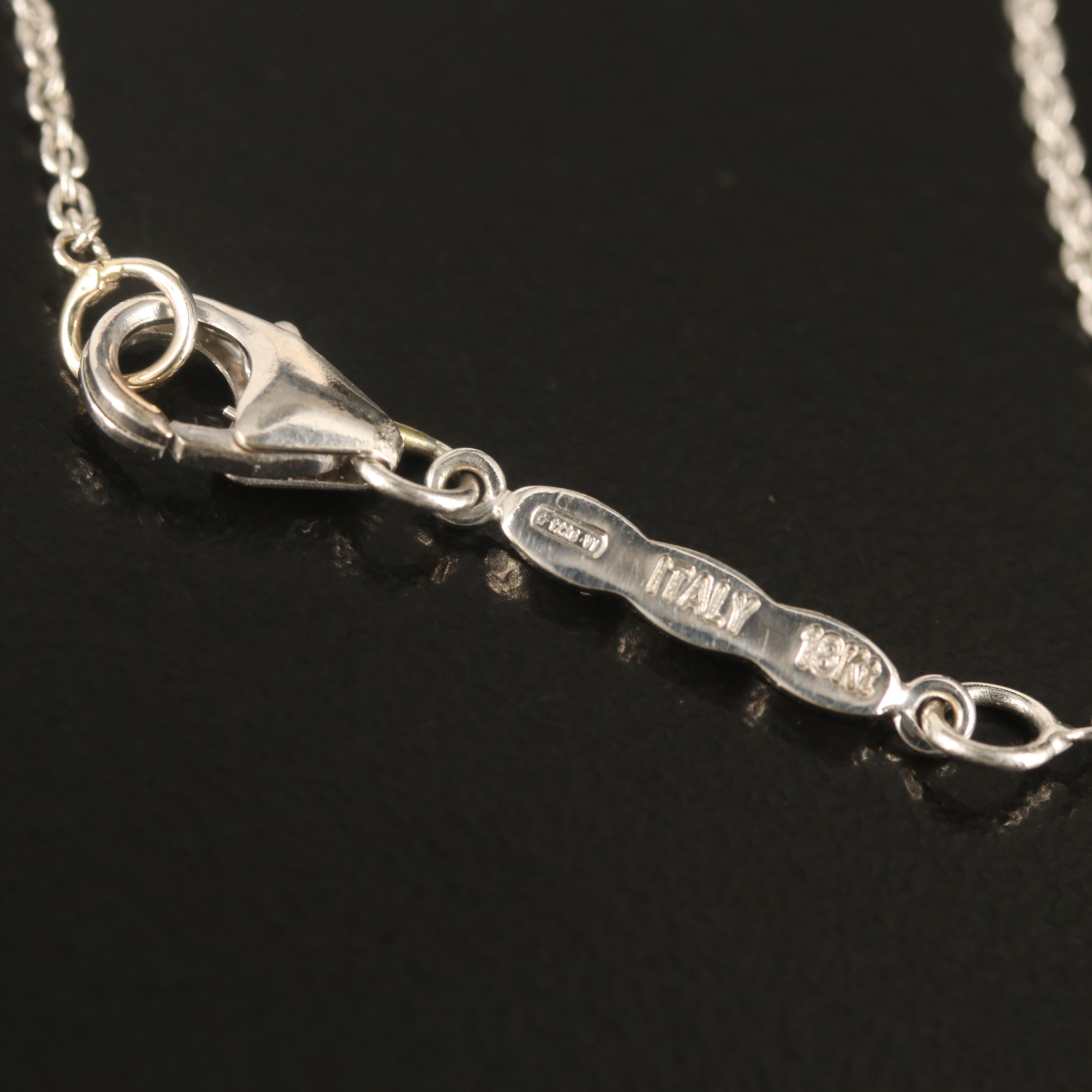 Roberto Coin "Cento" 18K Diamond Solitaire Necklace