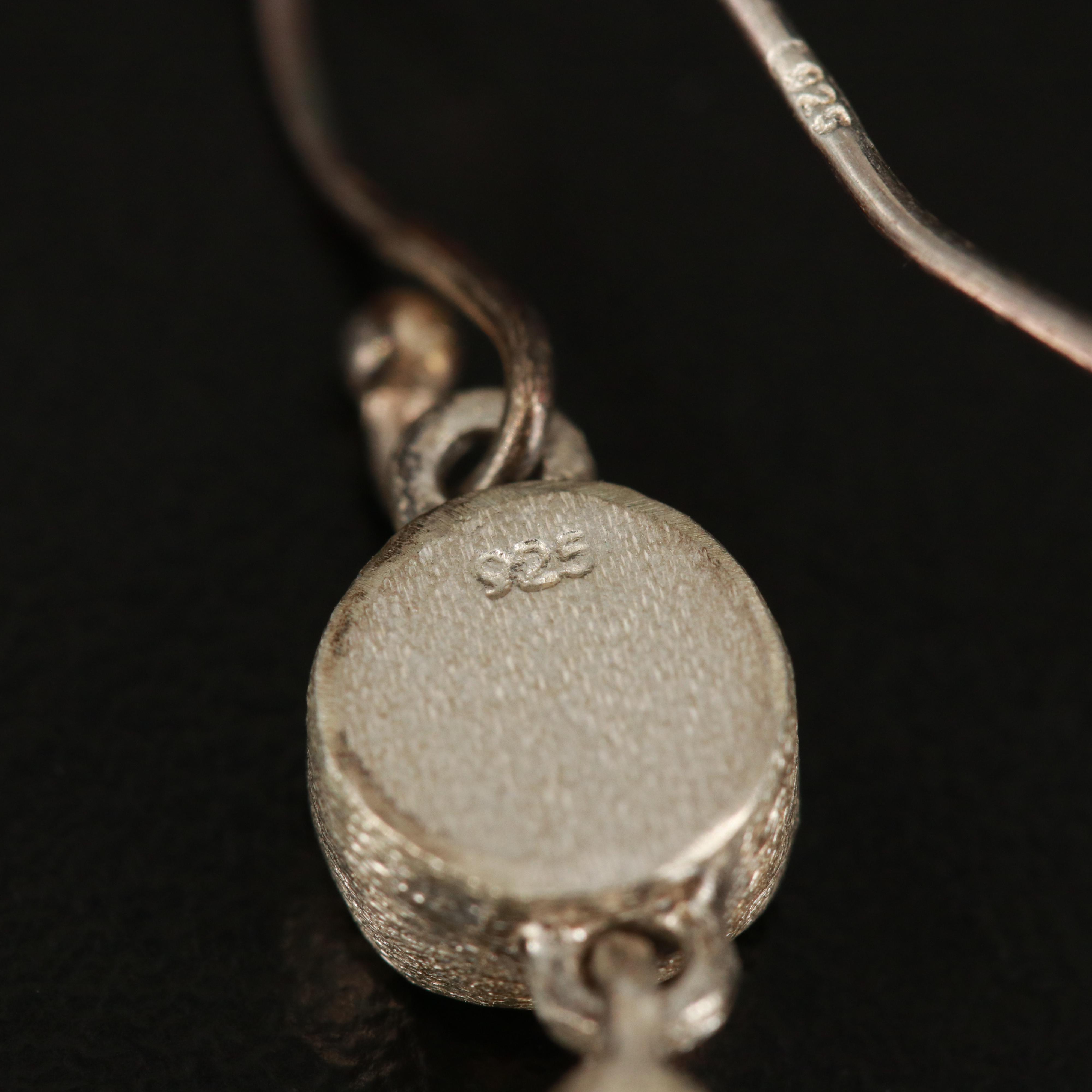 Sterling Drop Earring Selection with Druzy Bracelet