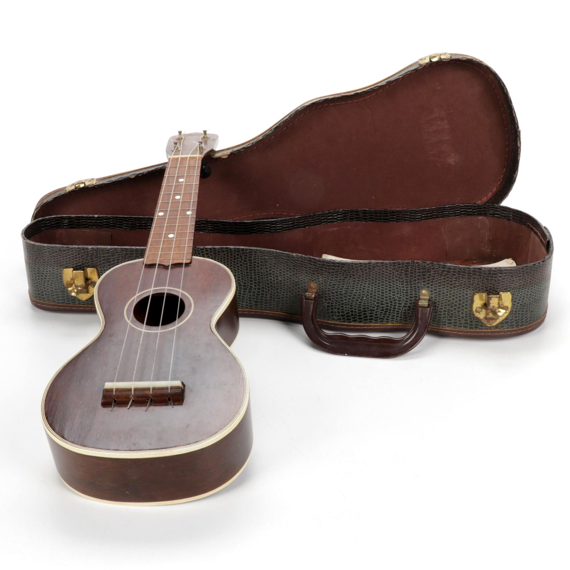 Gibson Dark Mahogany UB-2 Soprano Ukulele, Mid-20th Century