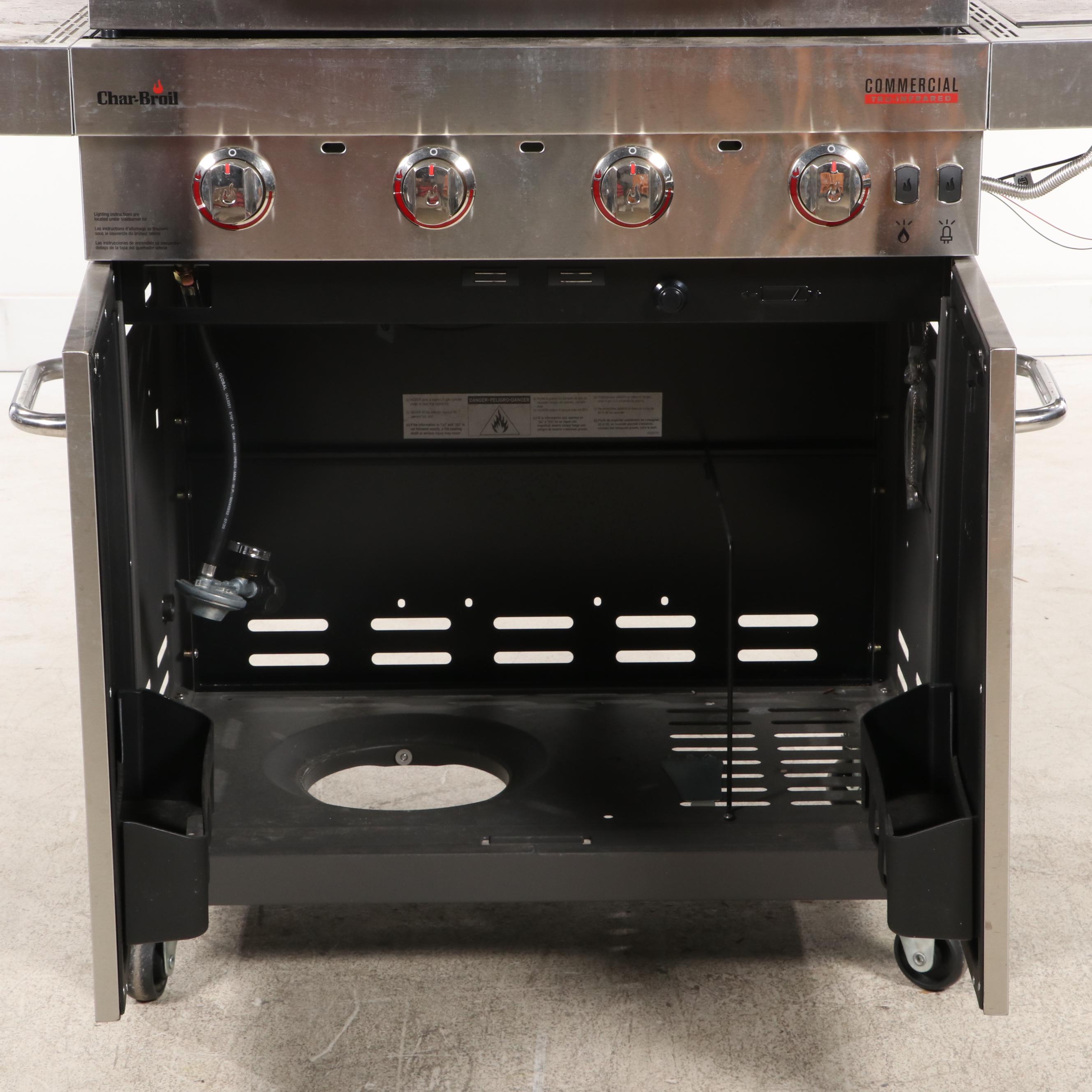 Char-Broil "Commercial Series" Stainless Steel Four-Burner Propane and Gas Grill