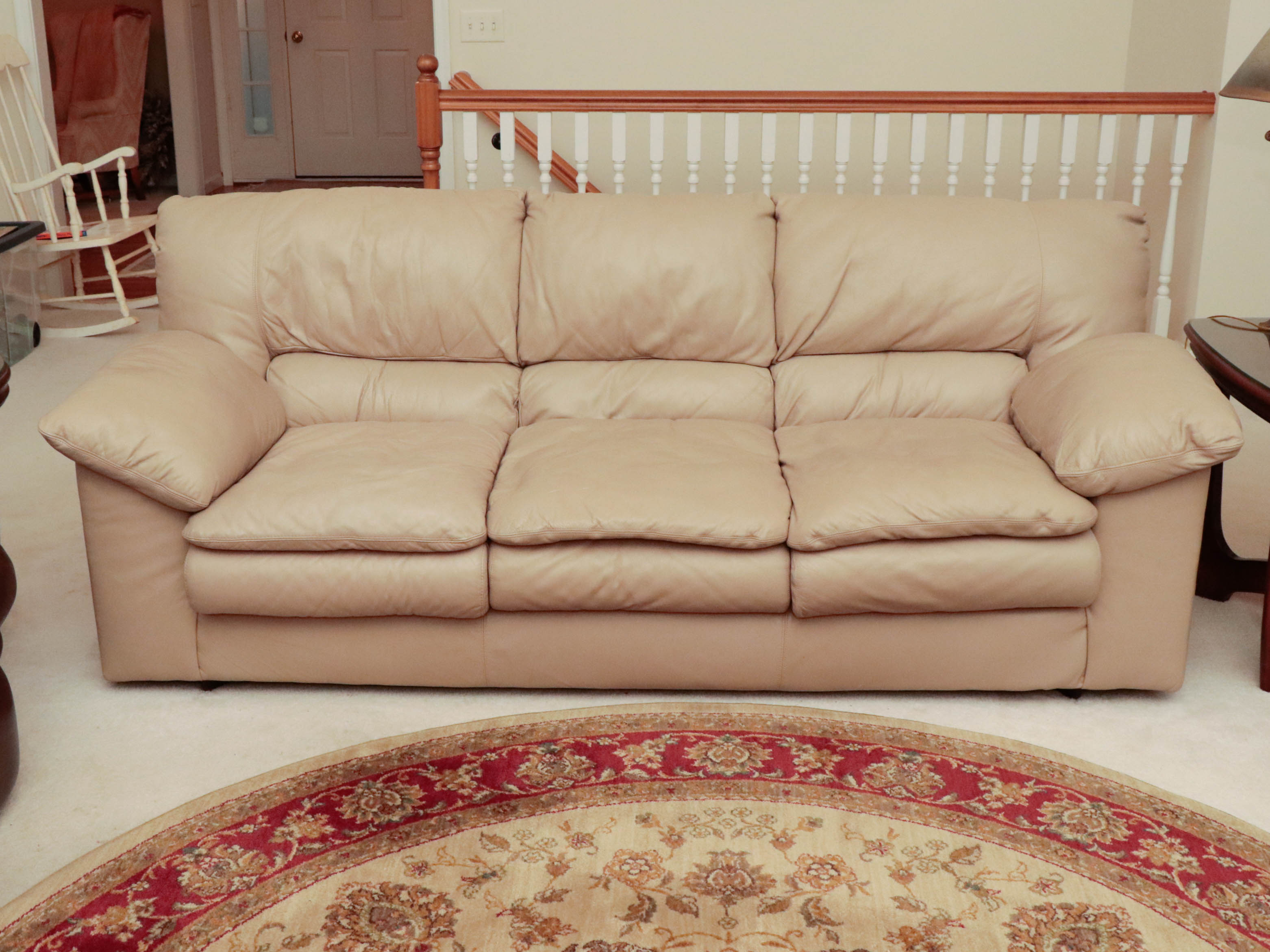 Viewpoint Leather Works Leather Sofa, Late 20th Century