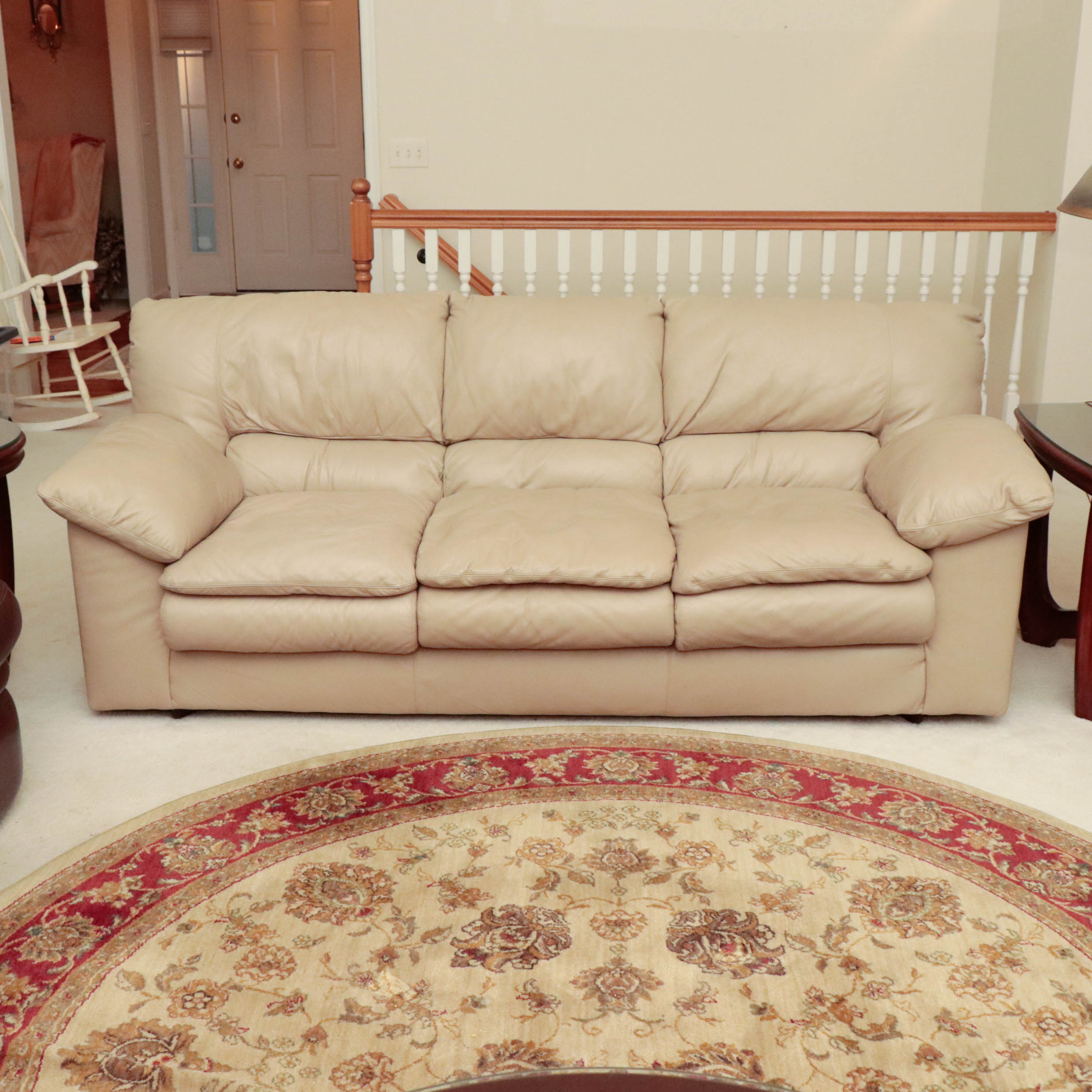 Viewpoint Leather Works Leather Sofa, Late 20th Century