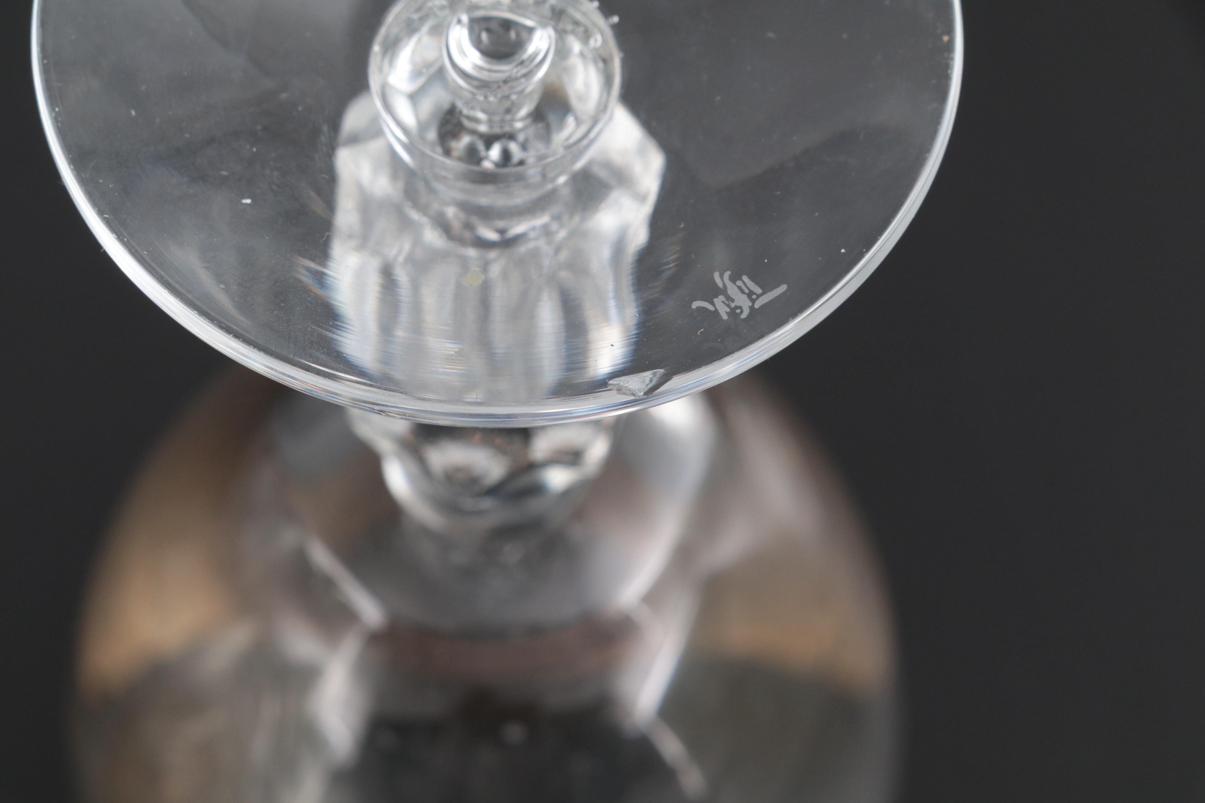 Tiffin-Franciscan "Westchester" Gold Embossed Wine Glasses, 20th Century