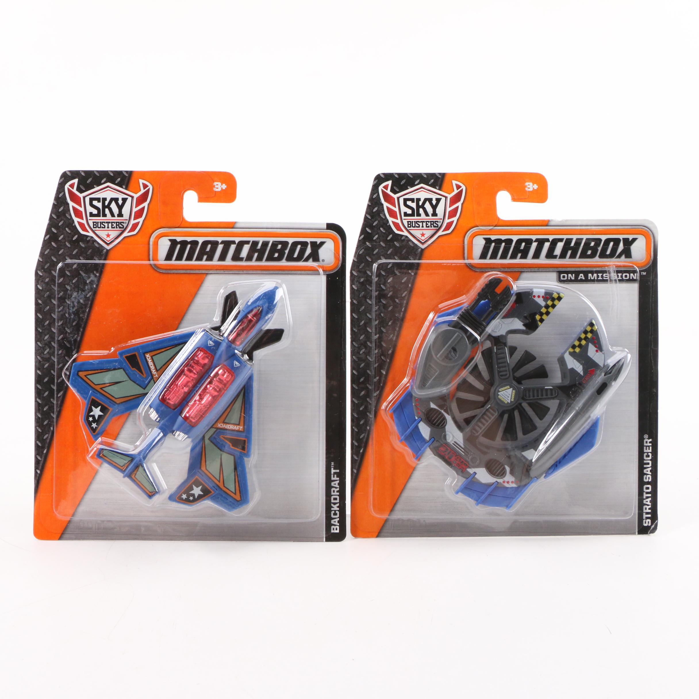 Mattel Matchbox MBX Diecast Cars, Sky Busters Planes