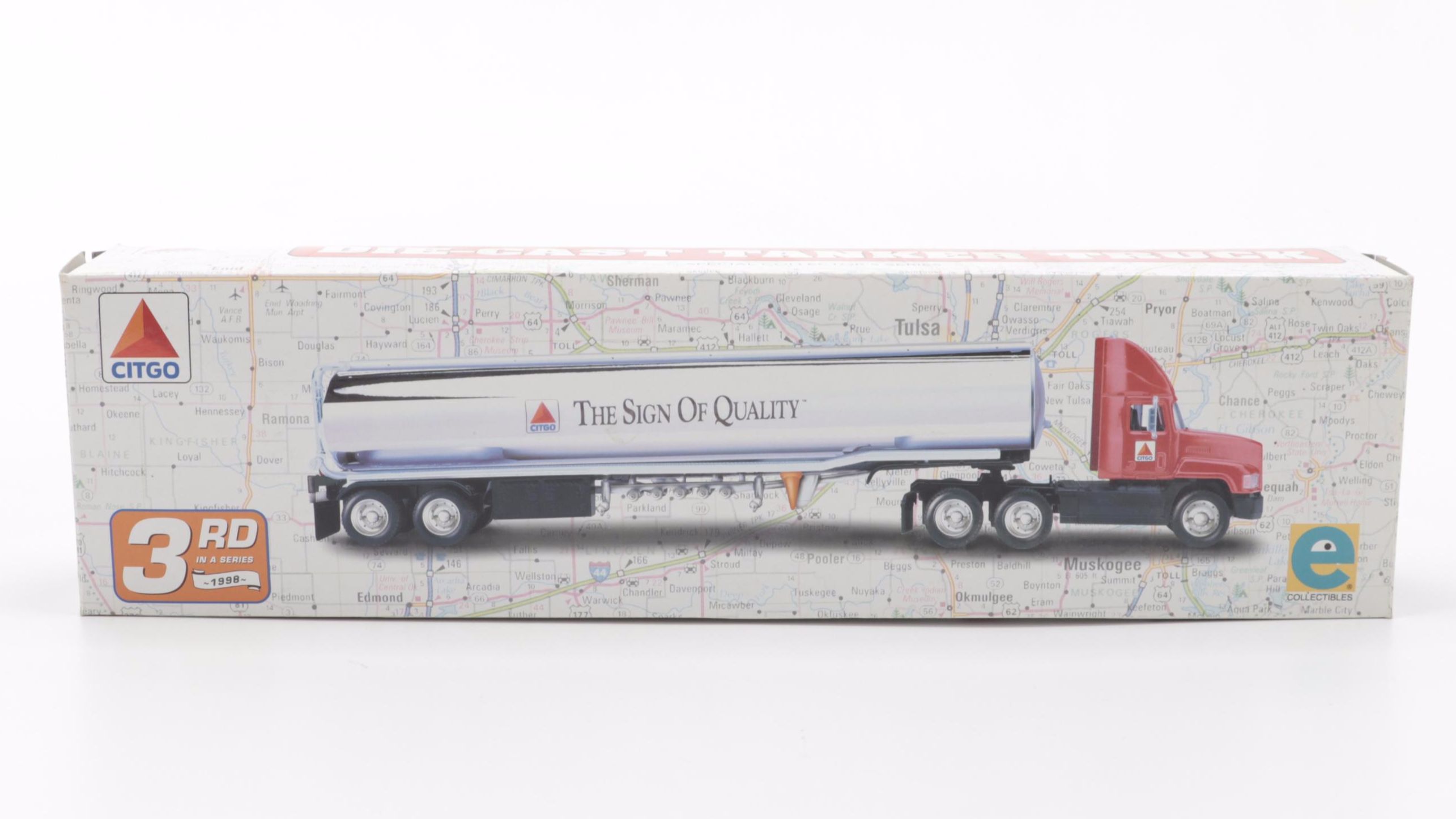 Maisto Porsche, Dodge Diecast Model Cars, HGK Enterprises Citgo Toy Tanker Truck