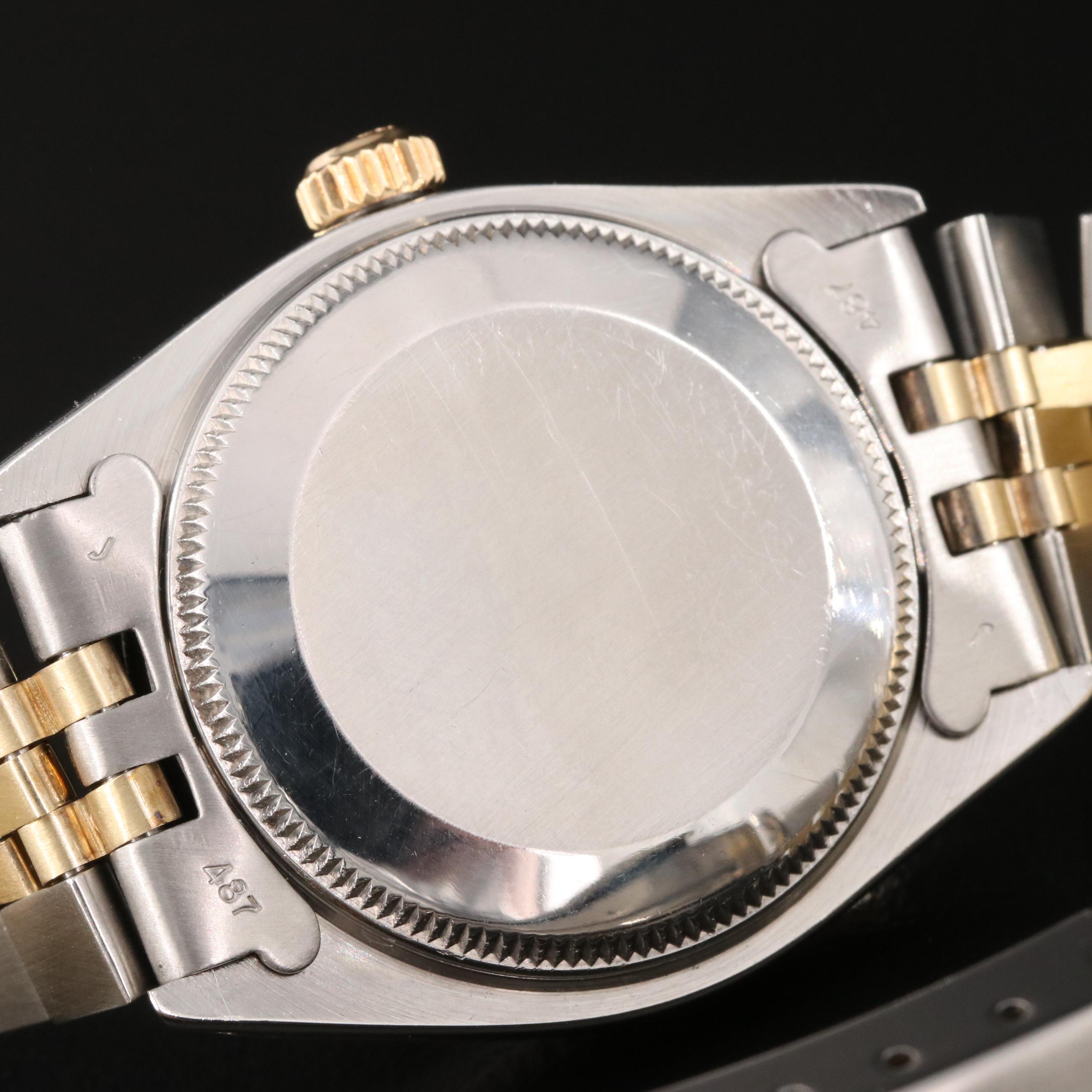 1982 Rolex Datejust Mother of Pearl Diamond Dial Watch