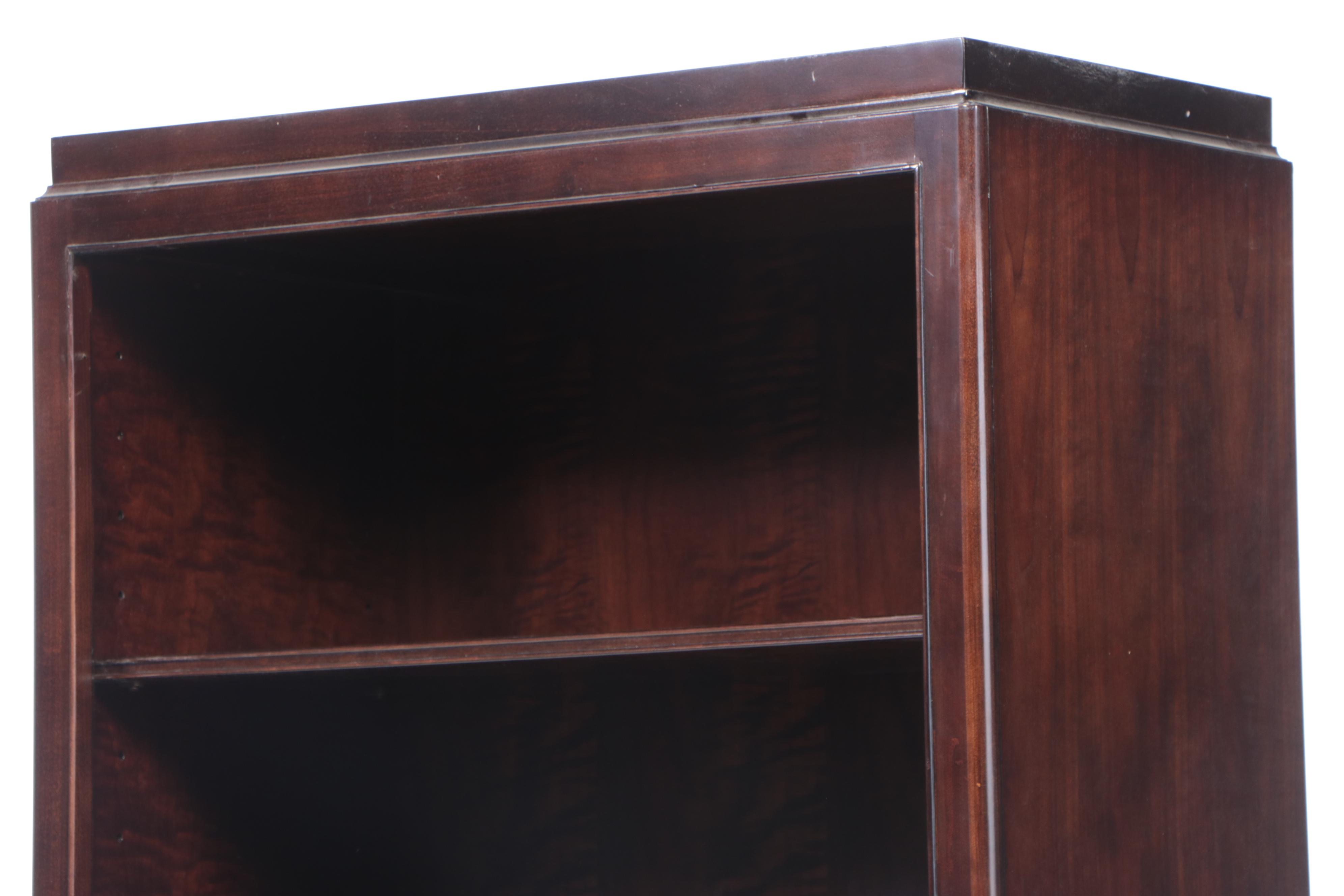 Thomasville "Studio 455" Walnut Two-Drawer Bookcase