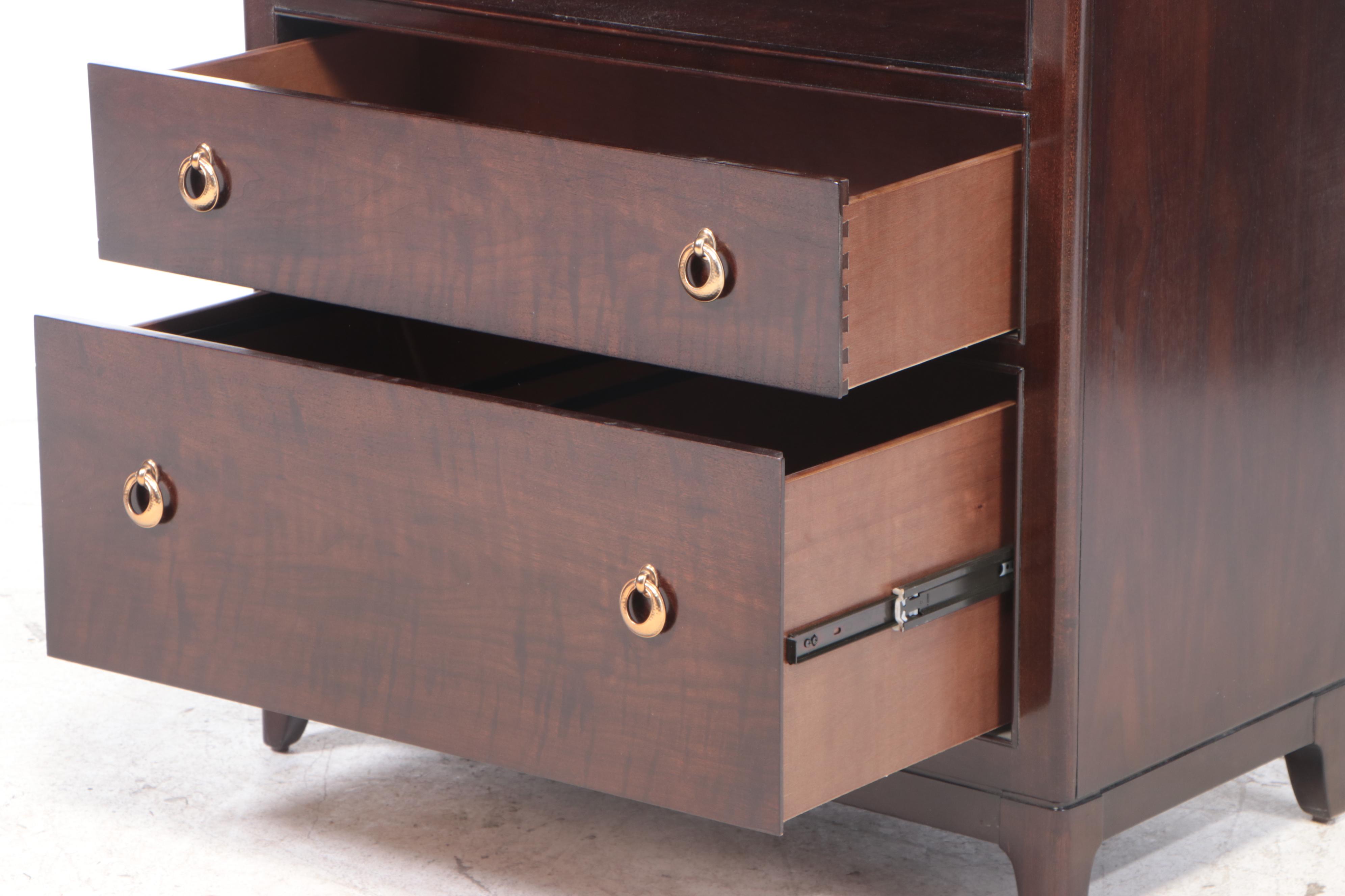 Thomasville "Studio 455" Walnut Two-Drawer Bookcase