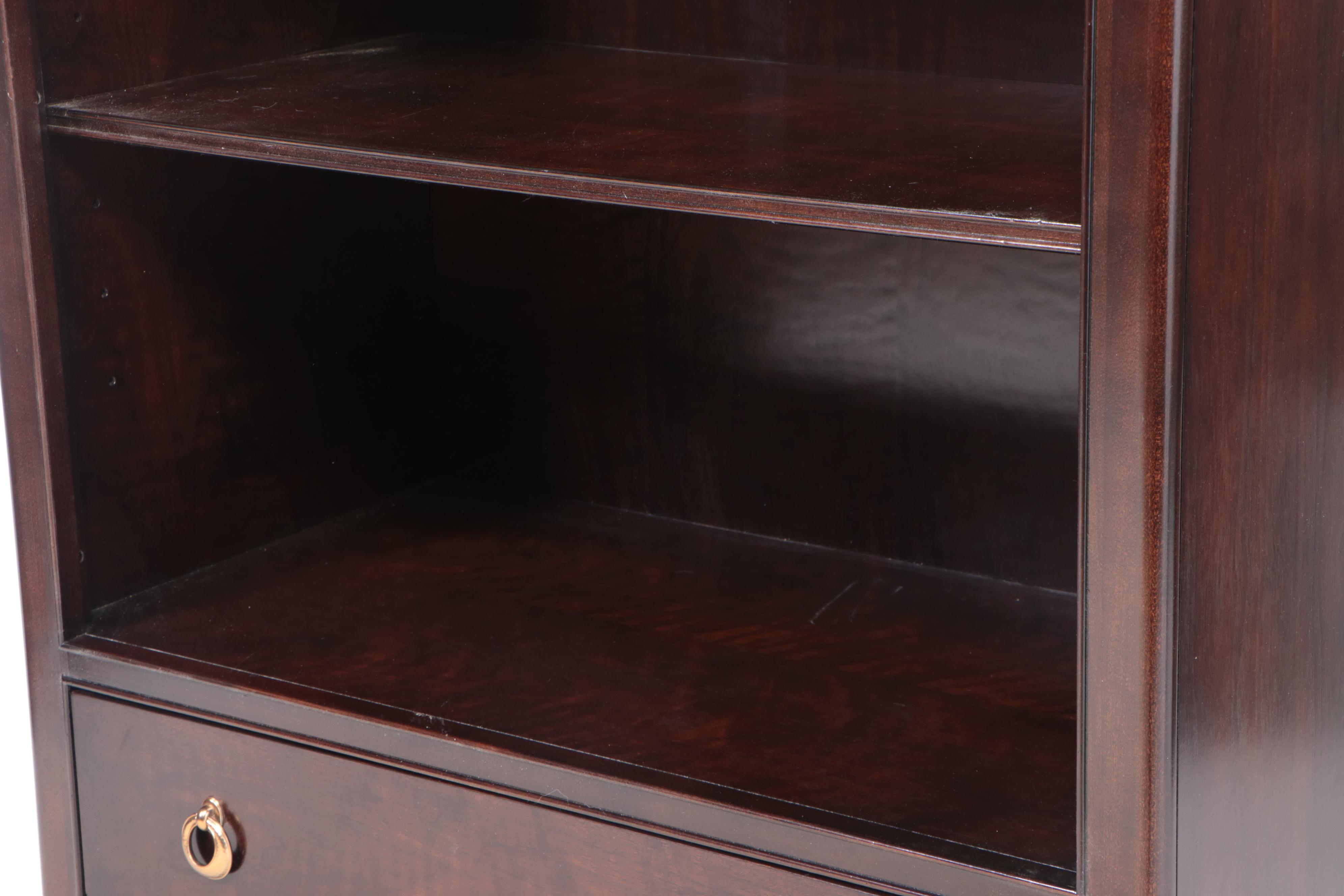 Thomasville "Studio 455" Walnut Two-Drawer Bookcase